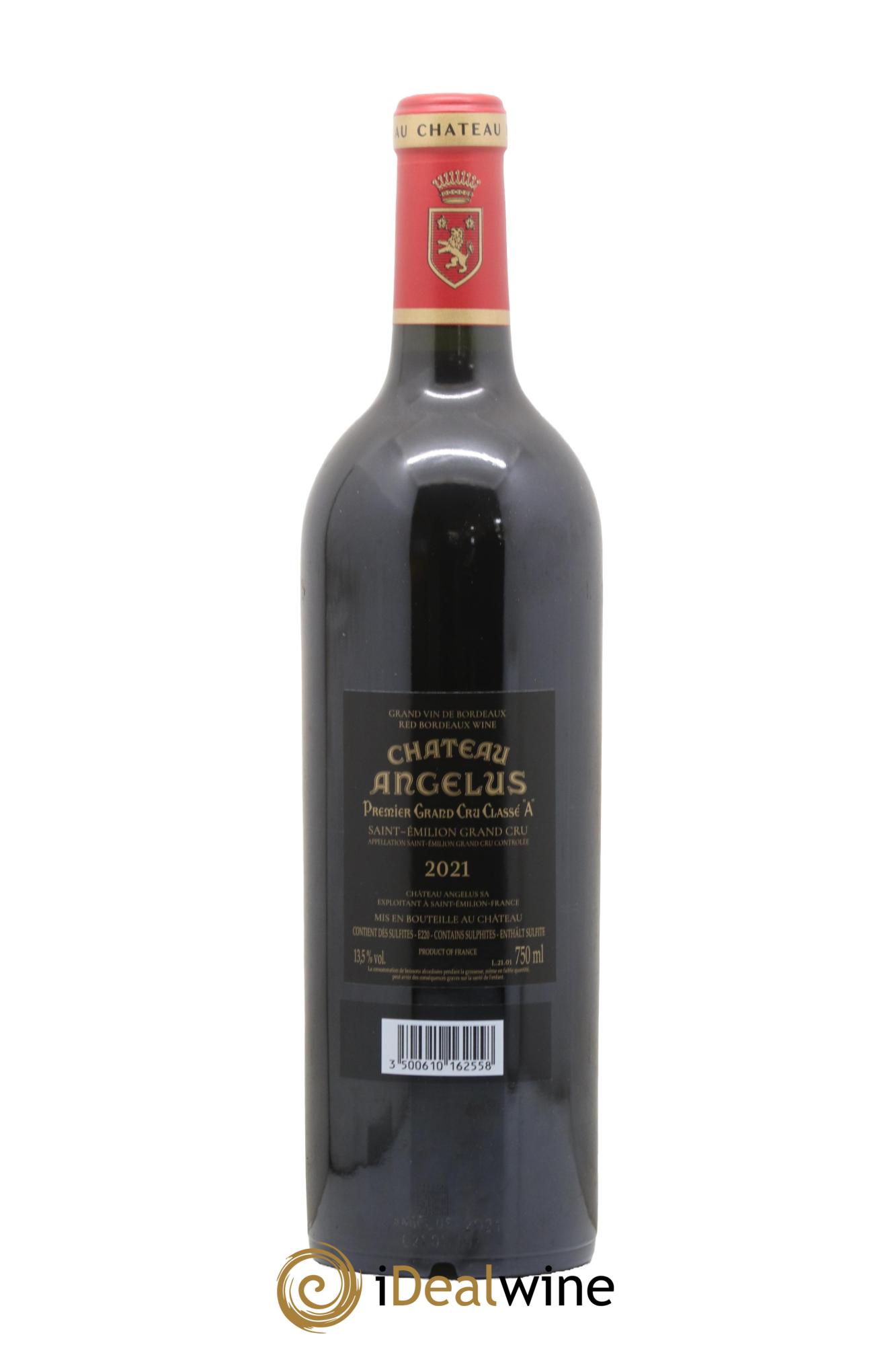 Château Angélus 1er Grand Cru Classé A 2021 - Lot de 1 bouteille - 1
