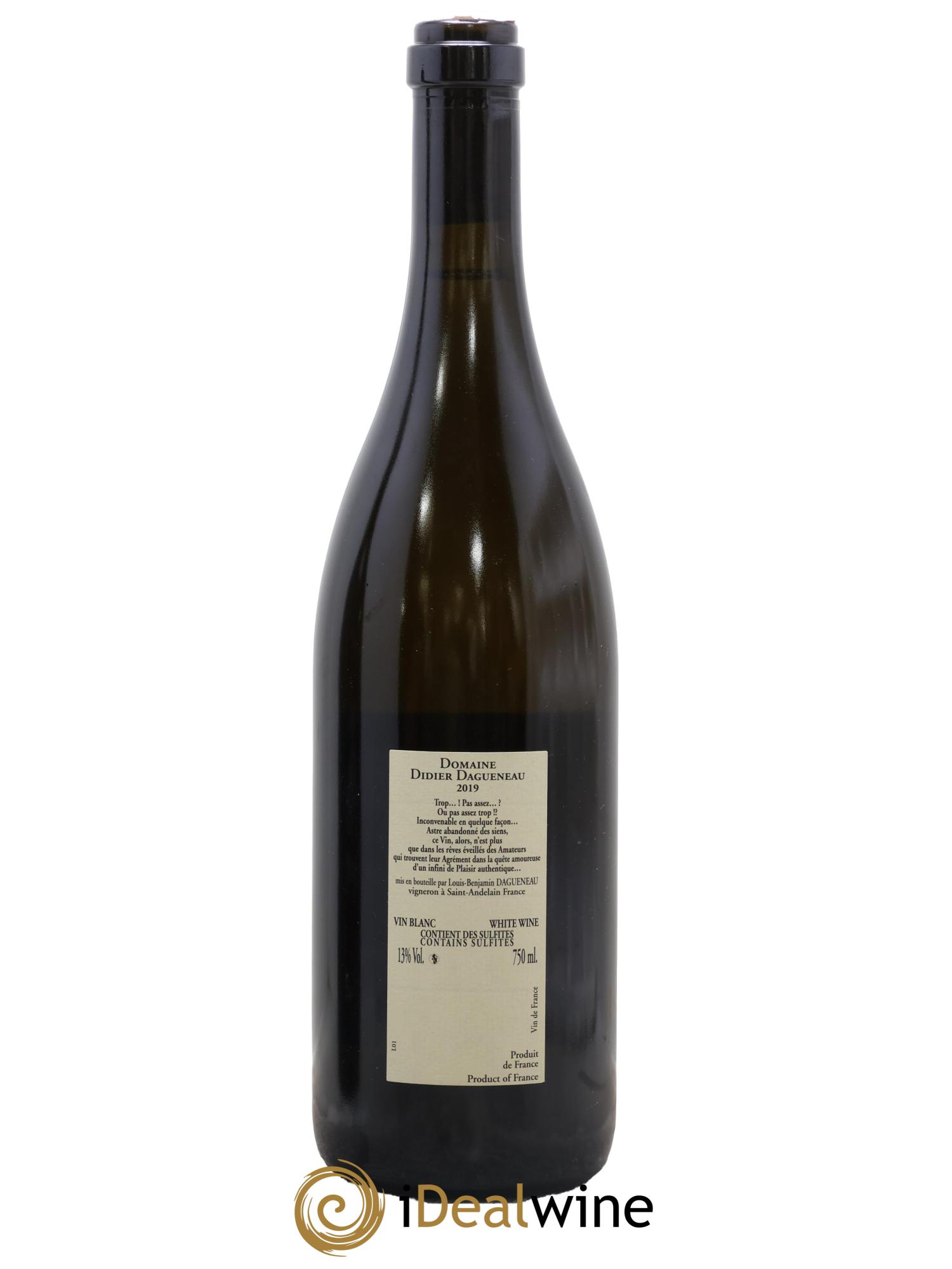 Vin de France Blanc Etc Dagueneau (Domaine Didier - Louis-Benjamin) 2019 - Lot de 1 bouteille - 1