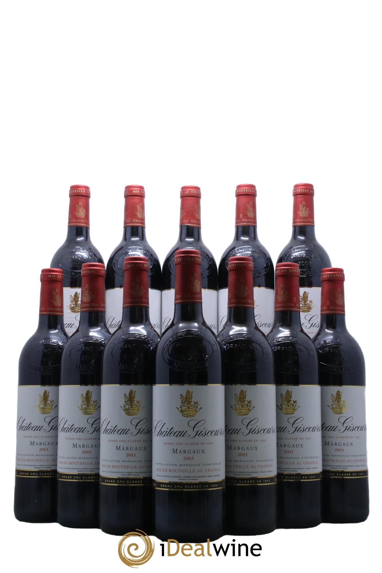 Château Giscours 3ème Grand Cru Classé 2003 - Lot de 12 bouteilles - 0