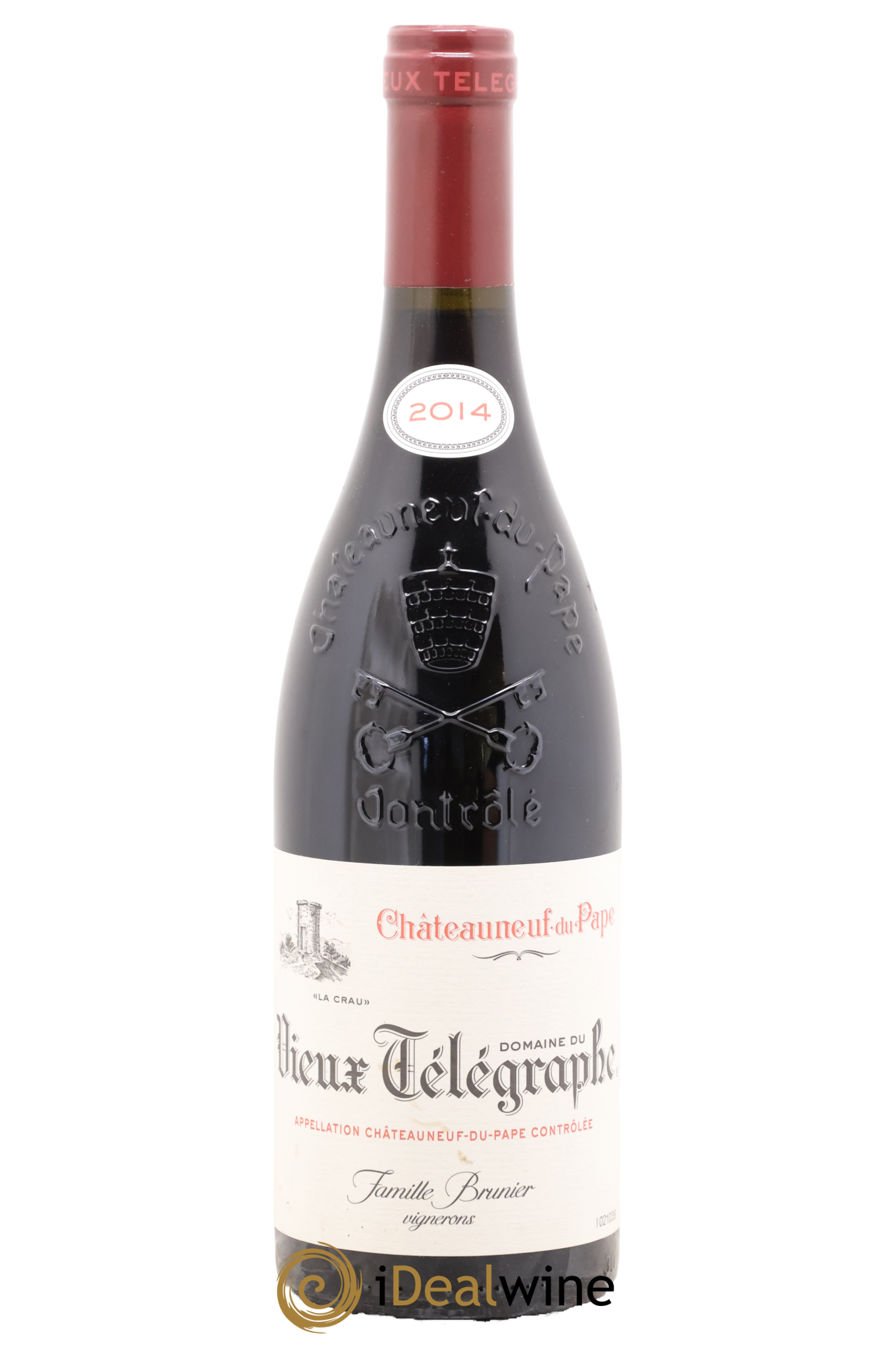 Châteauneuf-du-Pape Vieux Télégraphe (Domaine du) Vignobles Brunier 2014 - Lot de 1 bouteille - 0