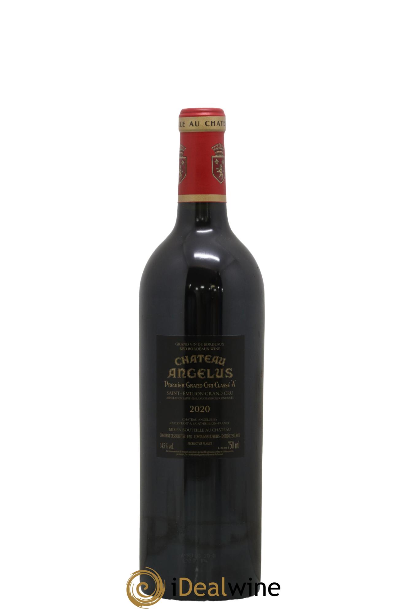 Château Angélus 1er Grand Cru Classé A 2020 - Lot of 1 bottle - 2