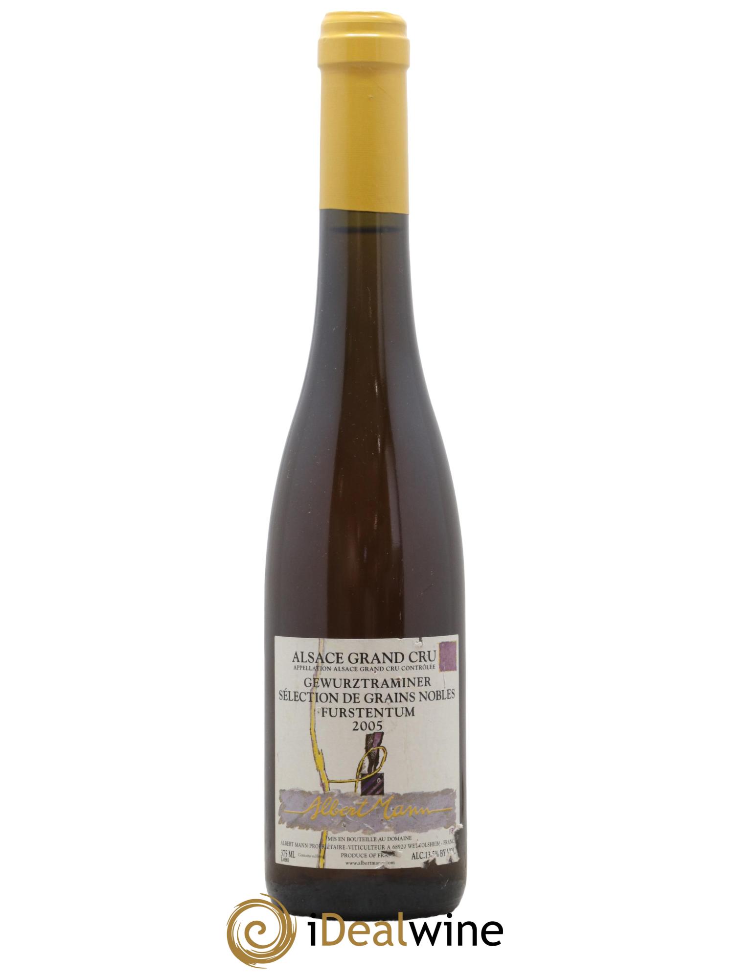 Alsace Gewurztraminer Sélection de Grains Nobles Grand Cru Furstentum Albert Mann 2005 - Lotto di 1 mezza bottiglia - 0