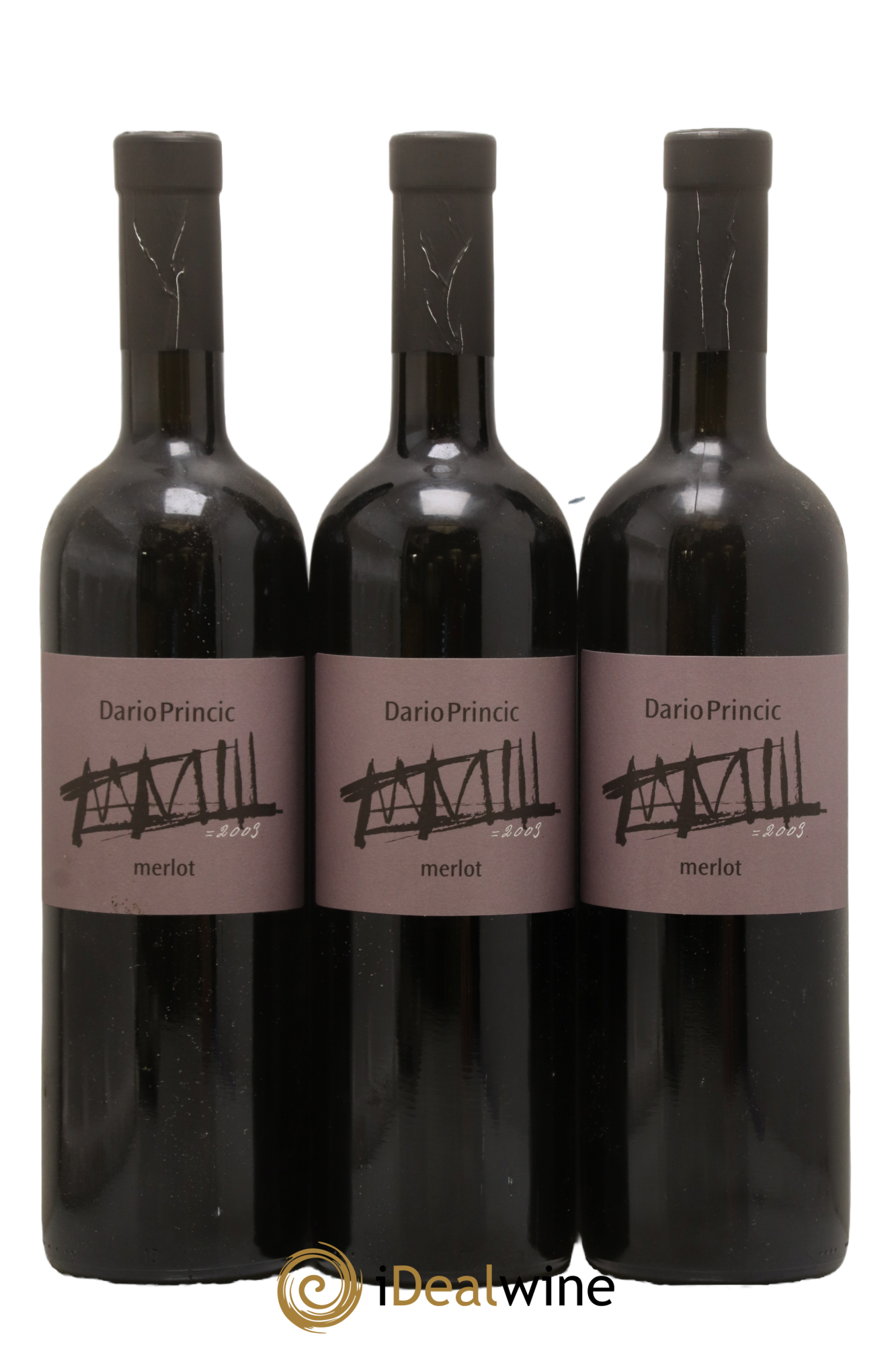 Vénétie Merlot Dario Princic 2003 - Lot of 3 bottles - 0