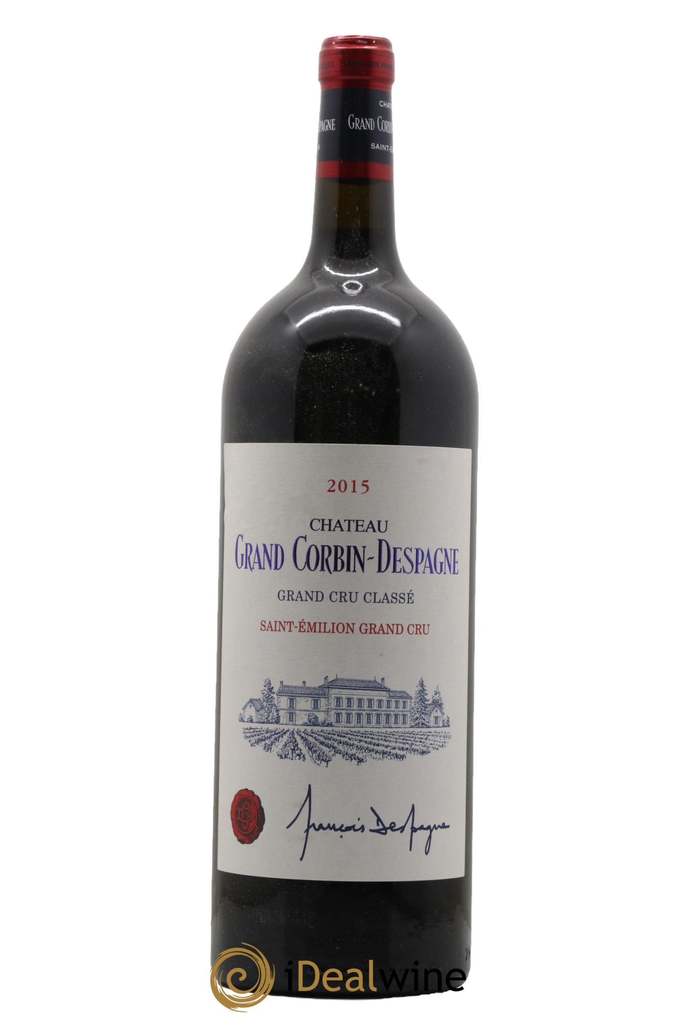 Château Grand Corbin Despagne Grand Cru Classé 2015 - Lot de 1 magnum - 0