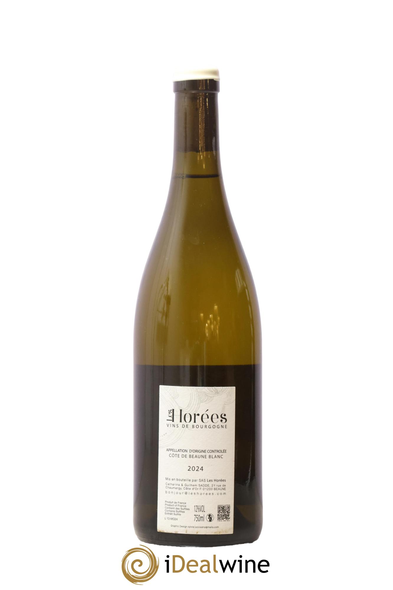 Côte de Beaune Les Monsnières Les Horées 2024 - Lot of 1 bottle - 1