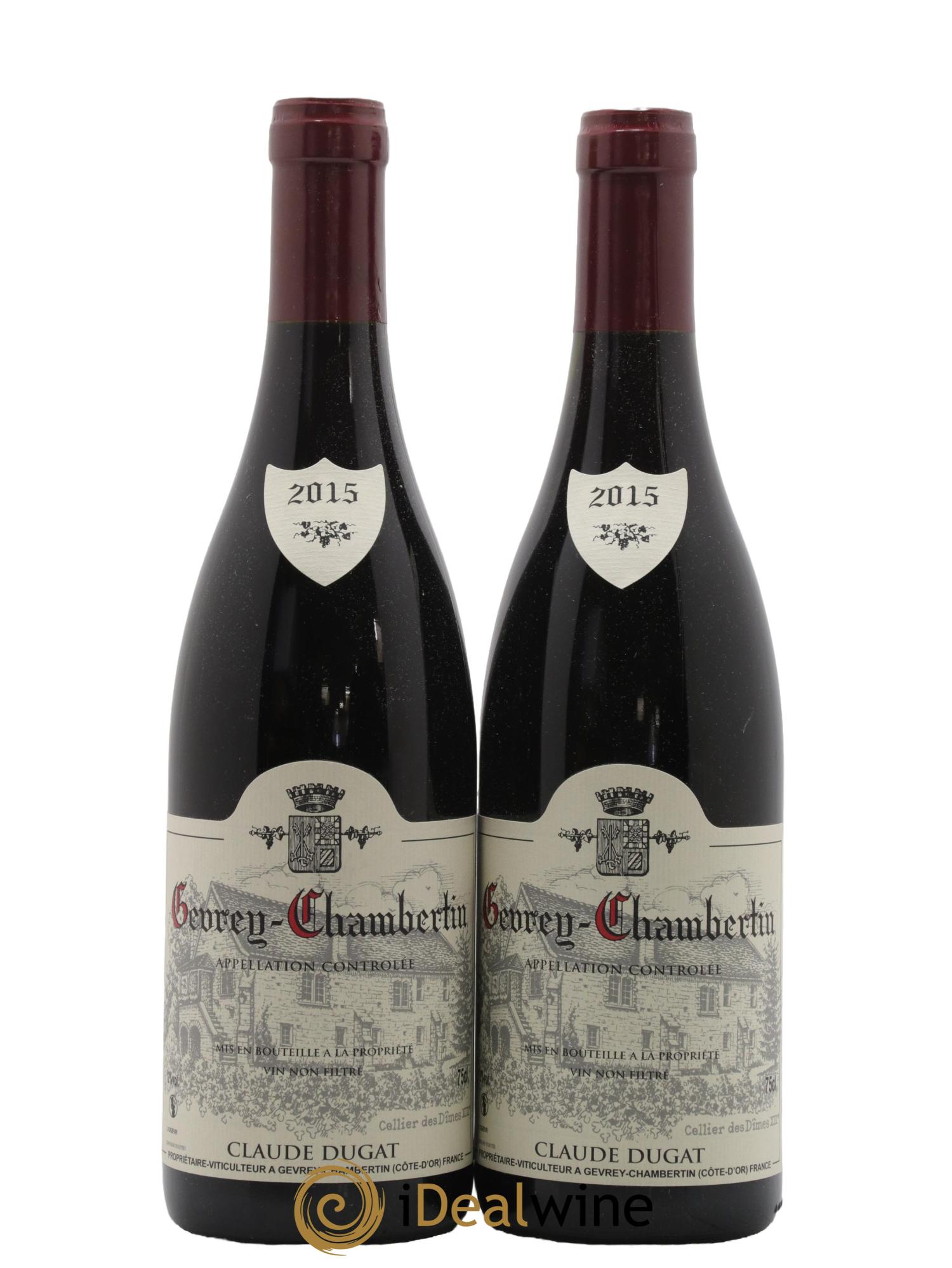 Gevrey-Chambertin Claude Dugat 2015 - Lot de 2 bouteilles - 0