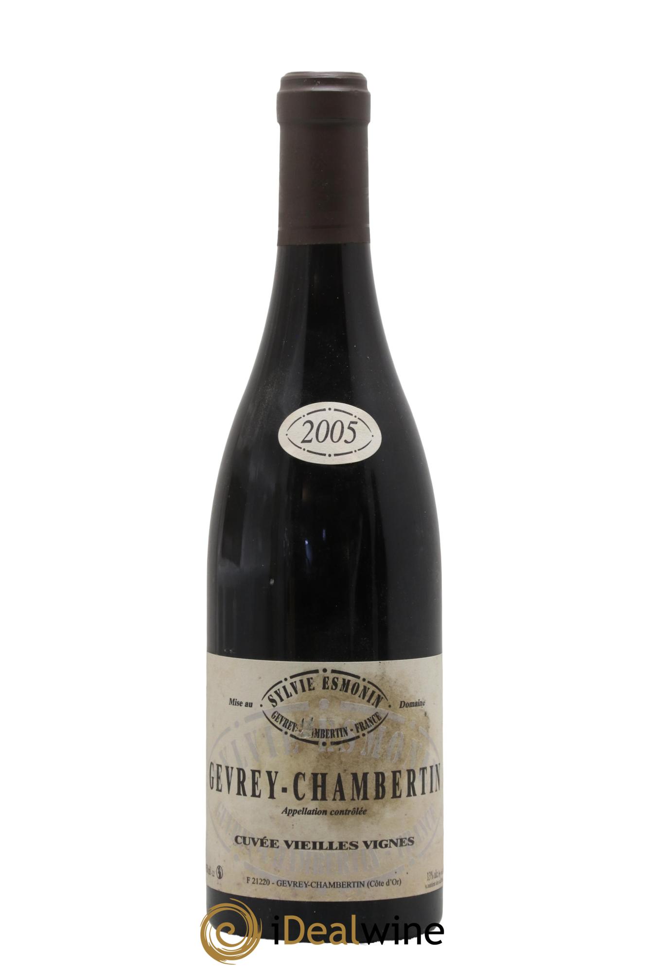 Gevrey-Chambertin Vieilles Vignes Sylvie Esmonin 2005 - Lot de 1 bouteille - 0