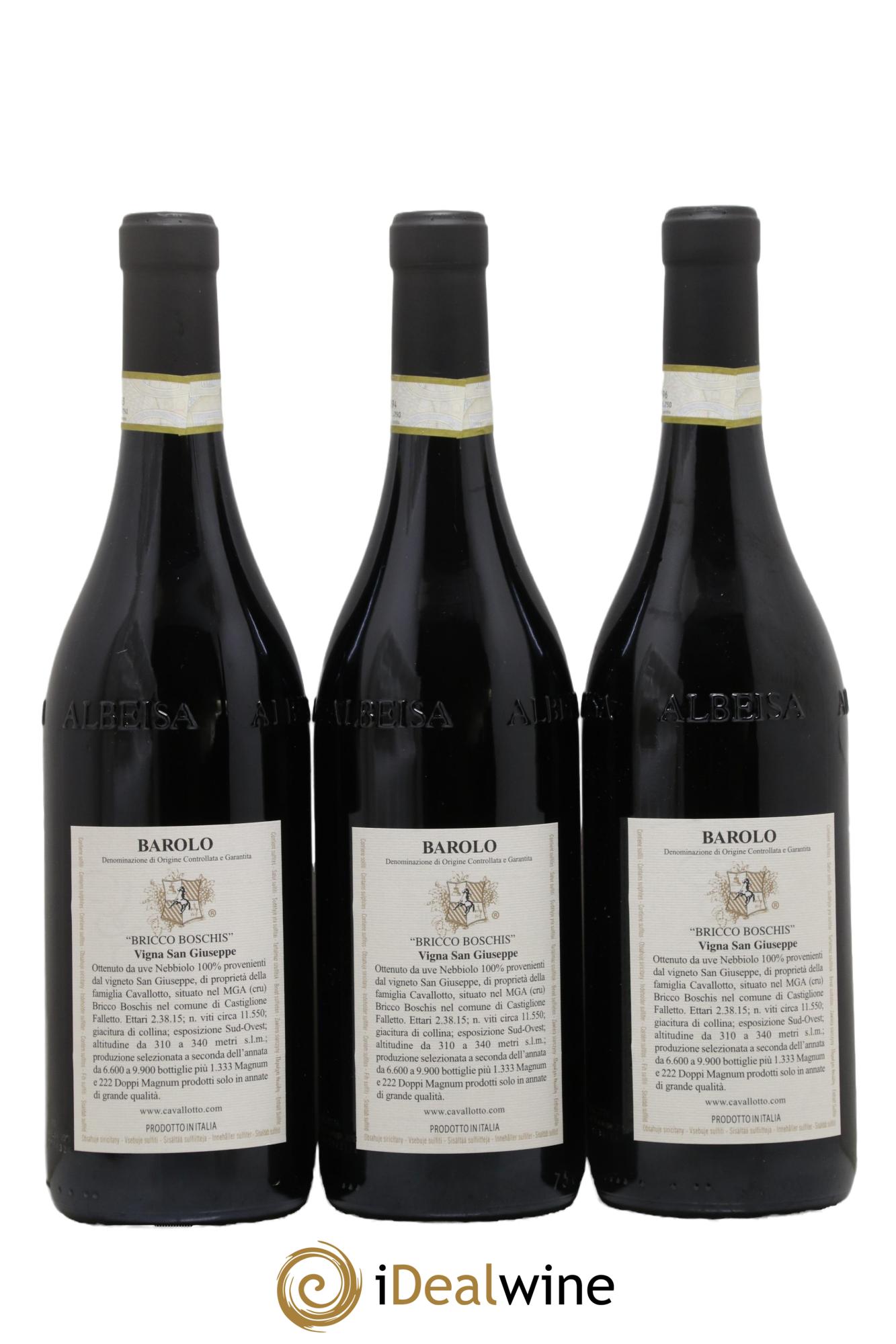 Barolo DOCG Riserva Bricco Boschis Vigna San Giuseppe Cavallotto 2013 - Lotto di 3 bottiglie - 1