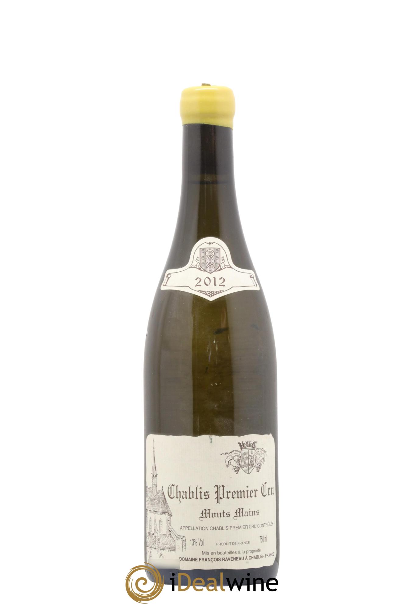 Chablis 1er Cru Monts Mains Raveneau (Domaine) 2012 - Lot of 1 bottle - 0