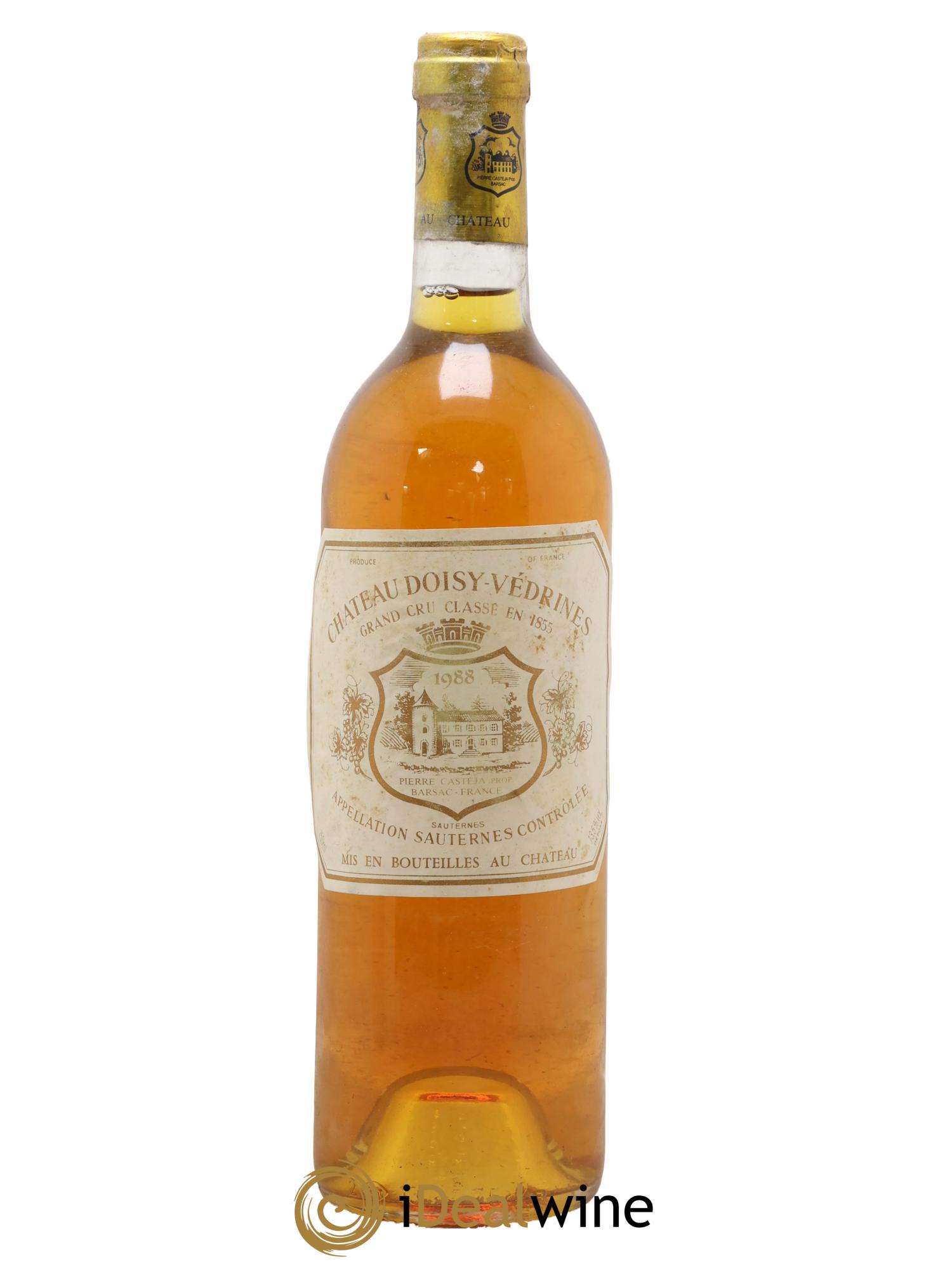 Château Doisy-Védrines 2ème Grand Cru Classé A refuser 1988 - Posten von 1 Flasche - 0