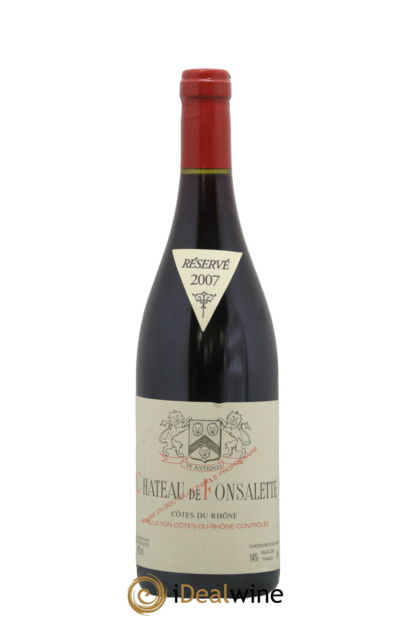 Côtes-du-Rhône Château de Fonsalette Emmanuel Reynaud 2007 - Lotto di 1 bottiglia - 0
