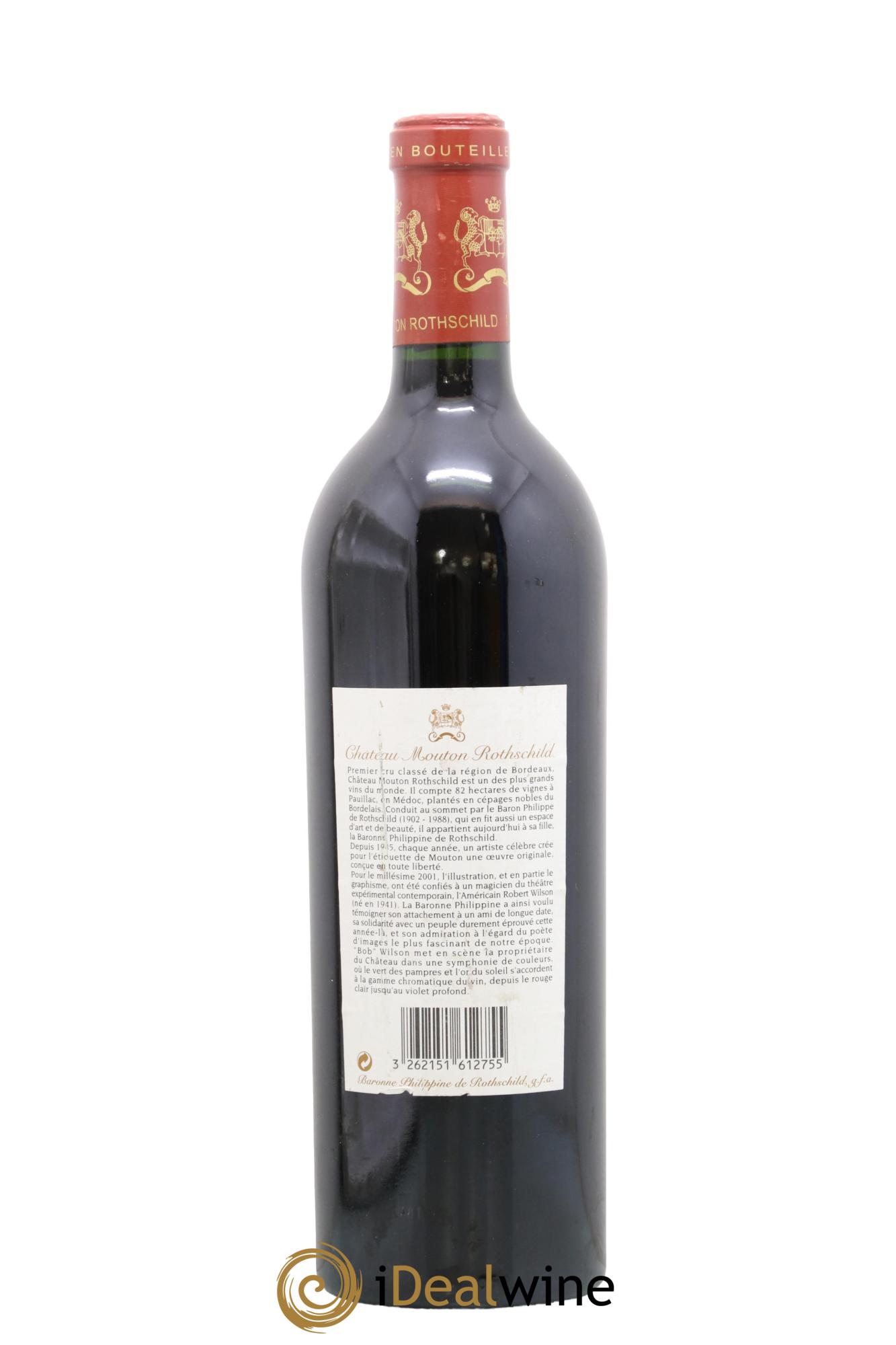 Château Mouton Rothschild 1er Grand Cru Classé 2001 - Posten von 1 Flasche - 1