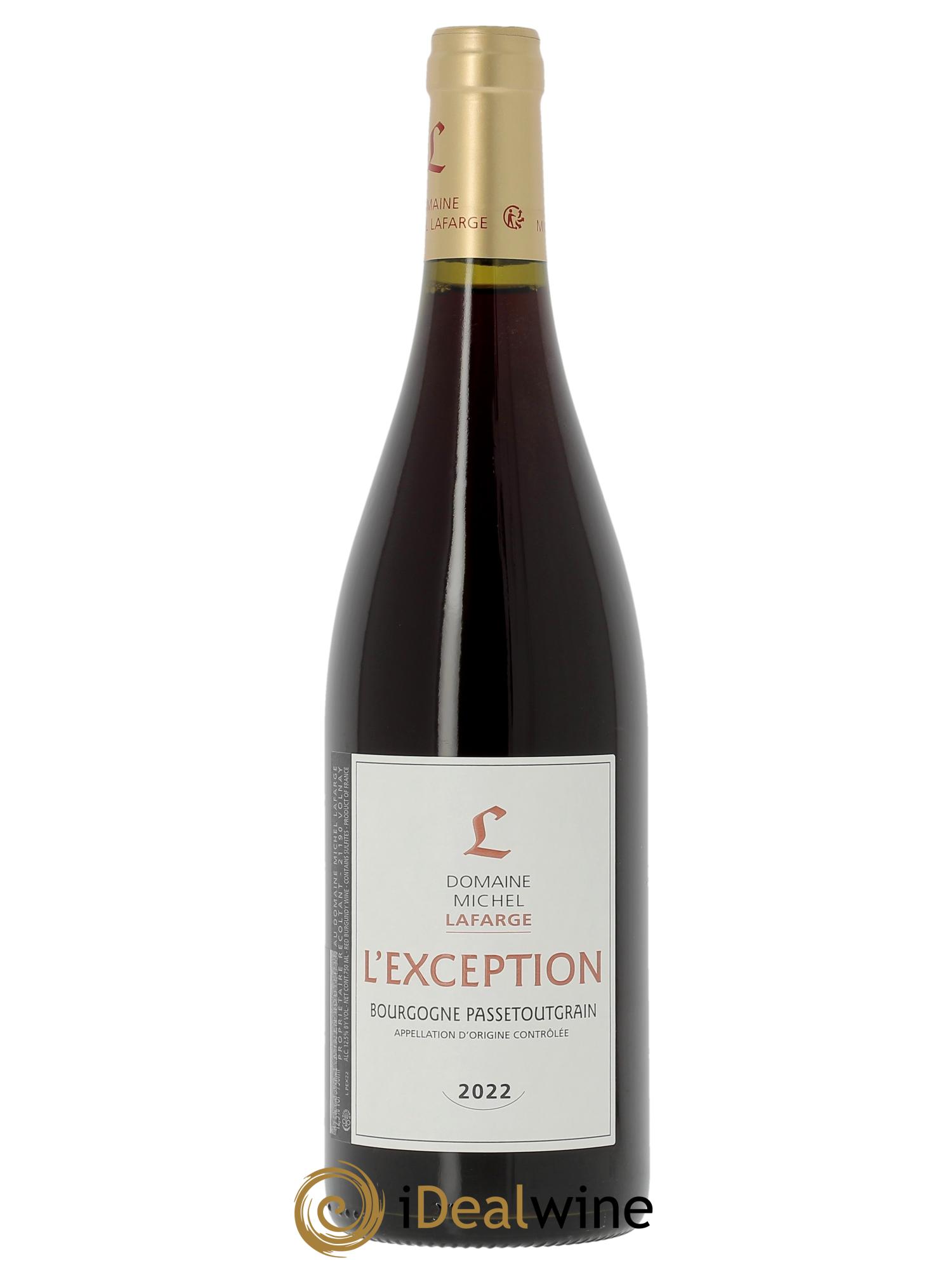 Bourgogne Passetoutgrain L'Exception Lafarge (Domaine) 2022 - Lot de 1 bouteille - 0
