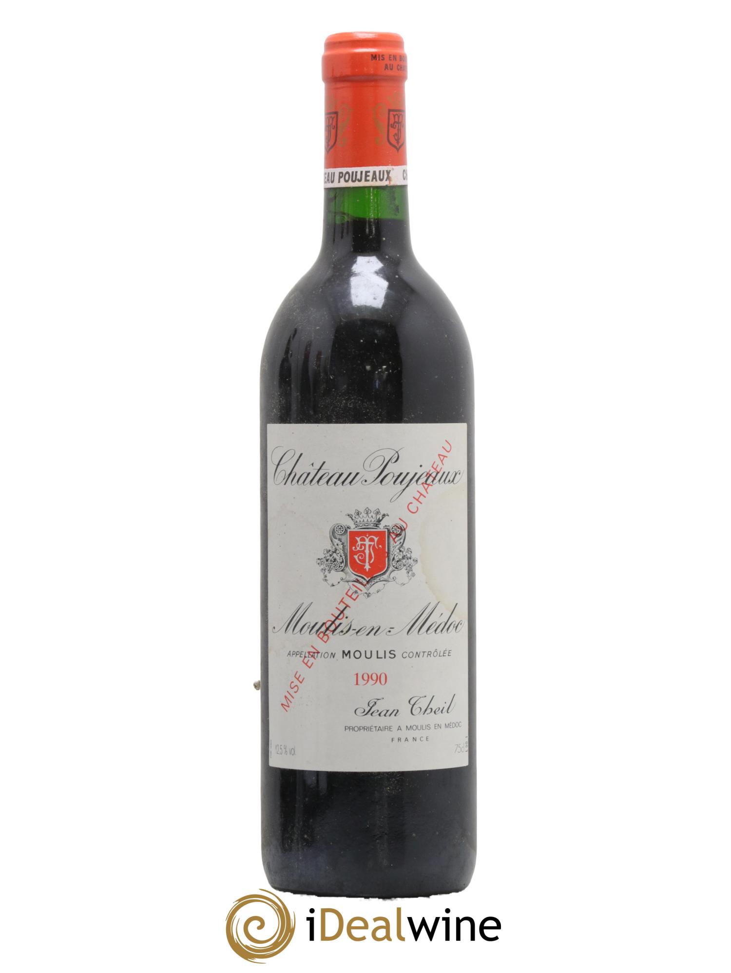 Château Poujeaux 1990 - Lot de 1 bouteille - 0