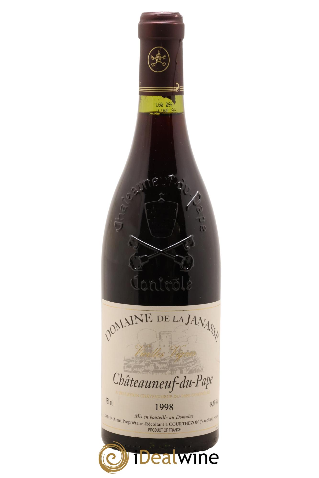 Châteauneuf-du-Pape Cuvée Vieilles Vignes La Janasse (Domaine de) 1998 - Posten von 1 Flasche - 0