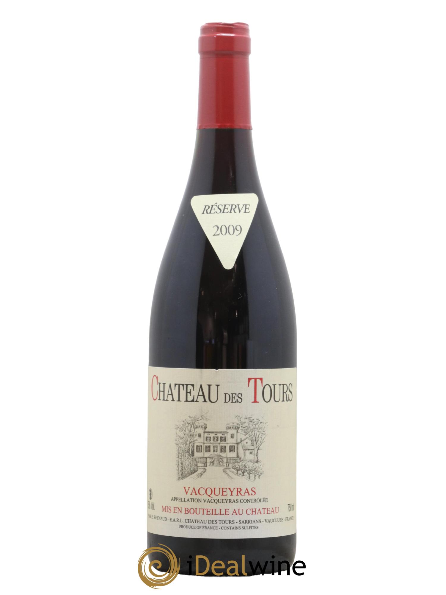 Vacqueyras Château des Tours Emmanuel Reynaud 2009 - Lot de 1 bouteille - 0