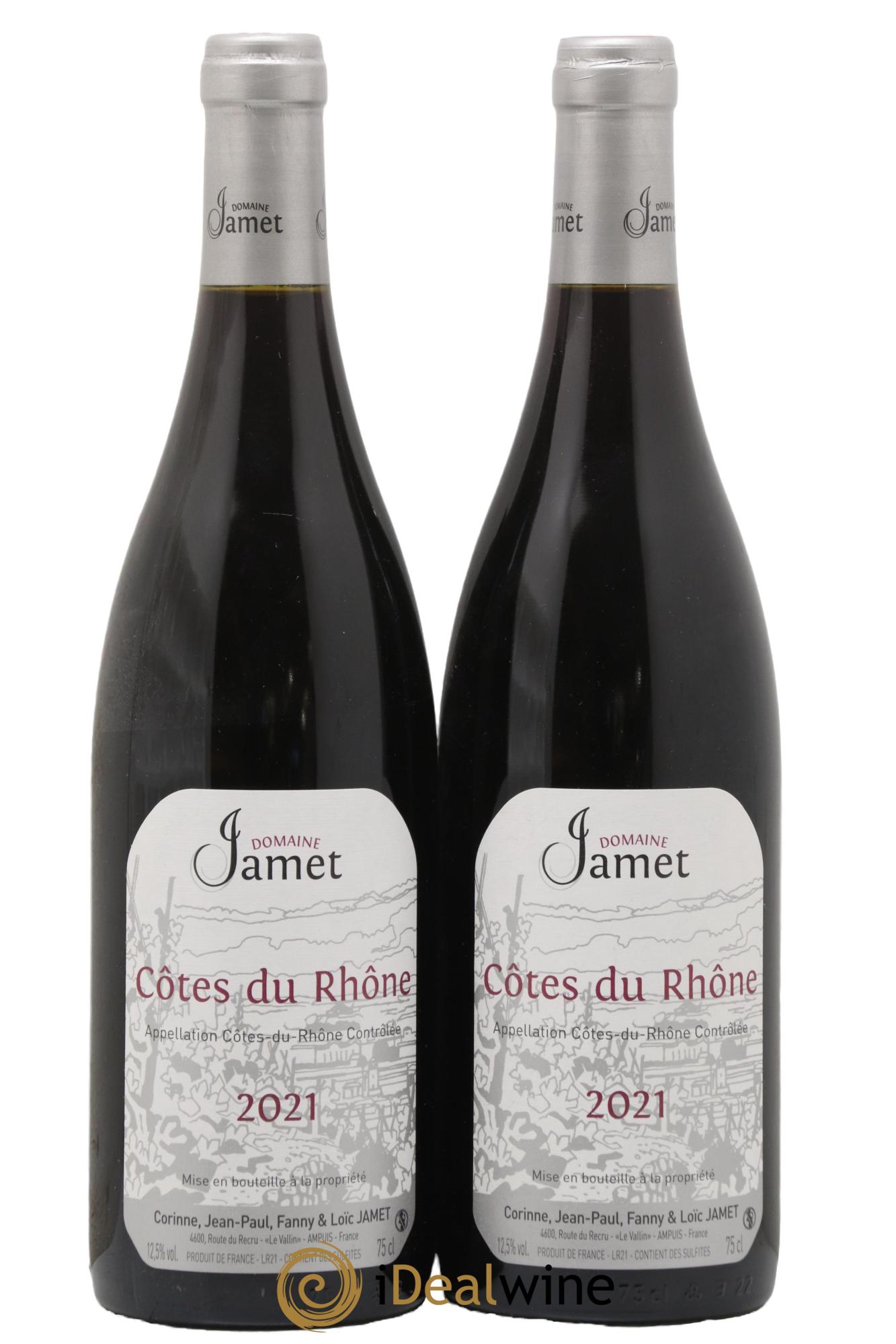 Côtes-du-Rhône Jamet (Domaine) 2021 - Lot de 2 bouteilles - 0