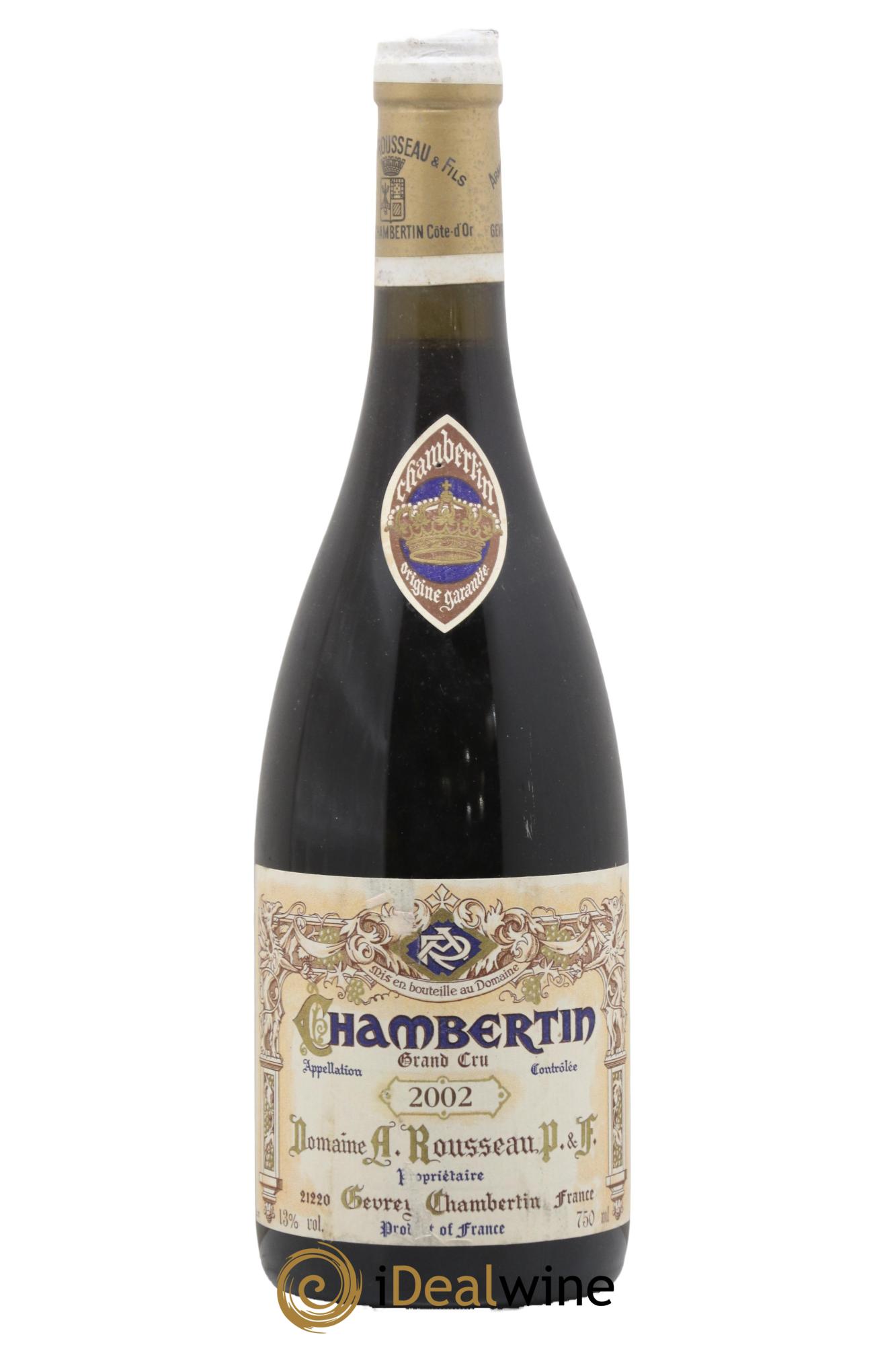 Chambertin Grand Cru Armand Rousseau (Domaine) 2002 - Lot de 1 bouteille - 0