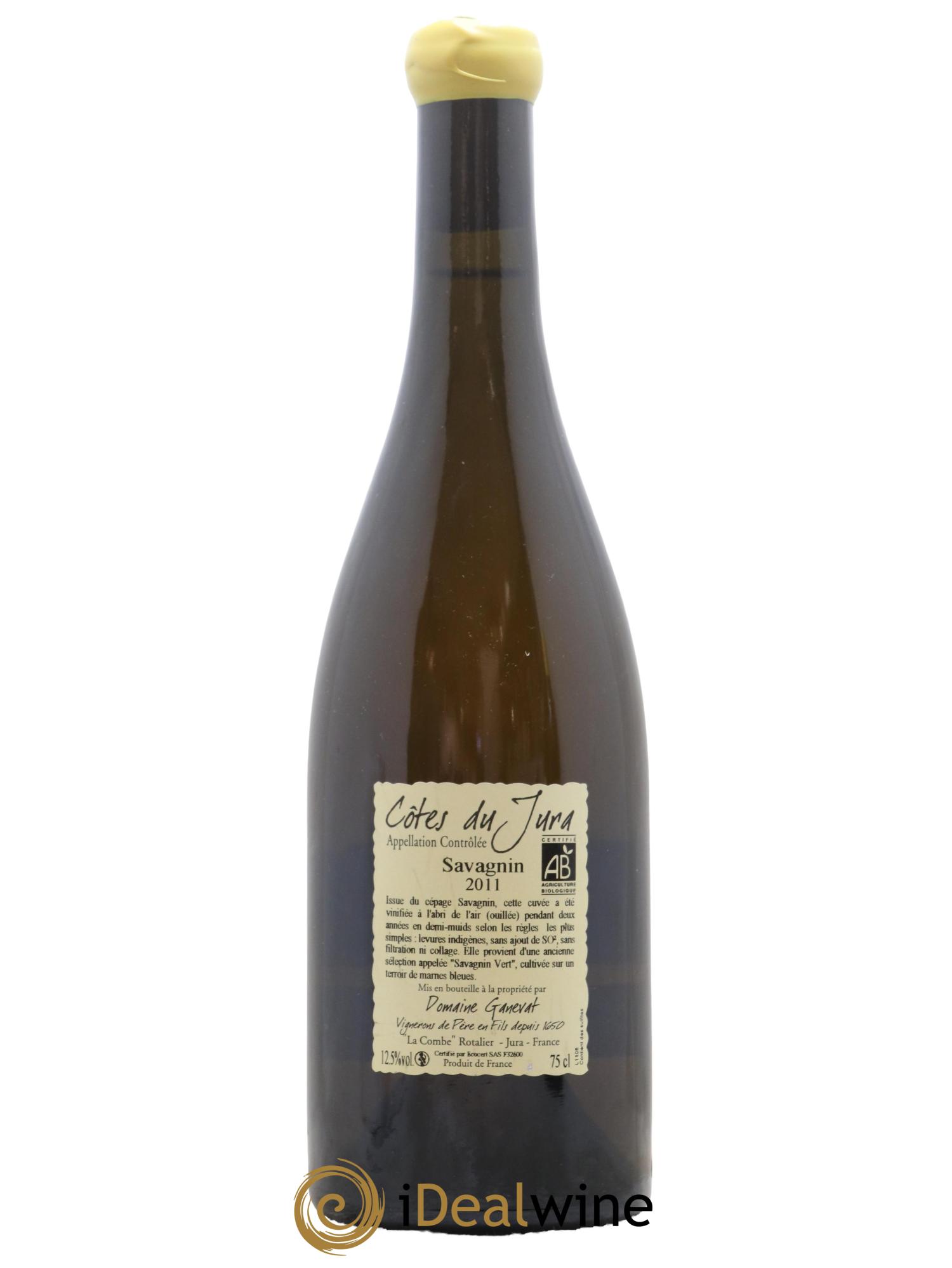 Côtes du Jura Les Chalasses Marnes Bleues Jean-François Ganevat (Domaine) 2011 - Lot de 1 bouteille - 1