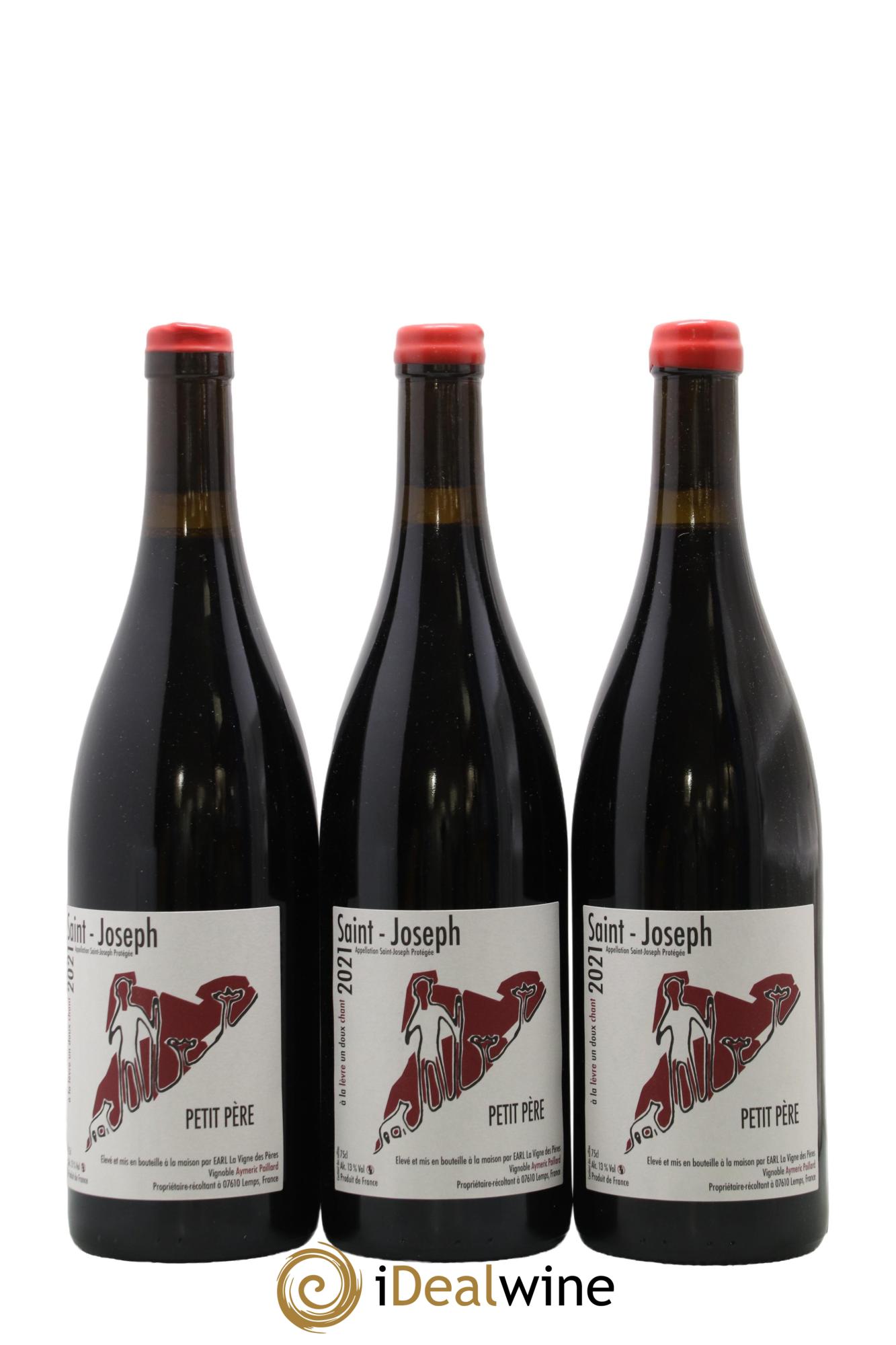 Saint-Joseph Petit Père La Vigne des Pères 2021 - Lot de 3 bouteilles - 0