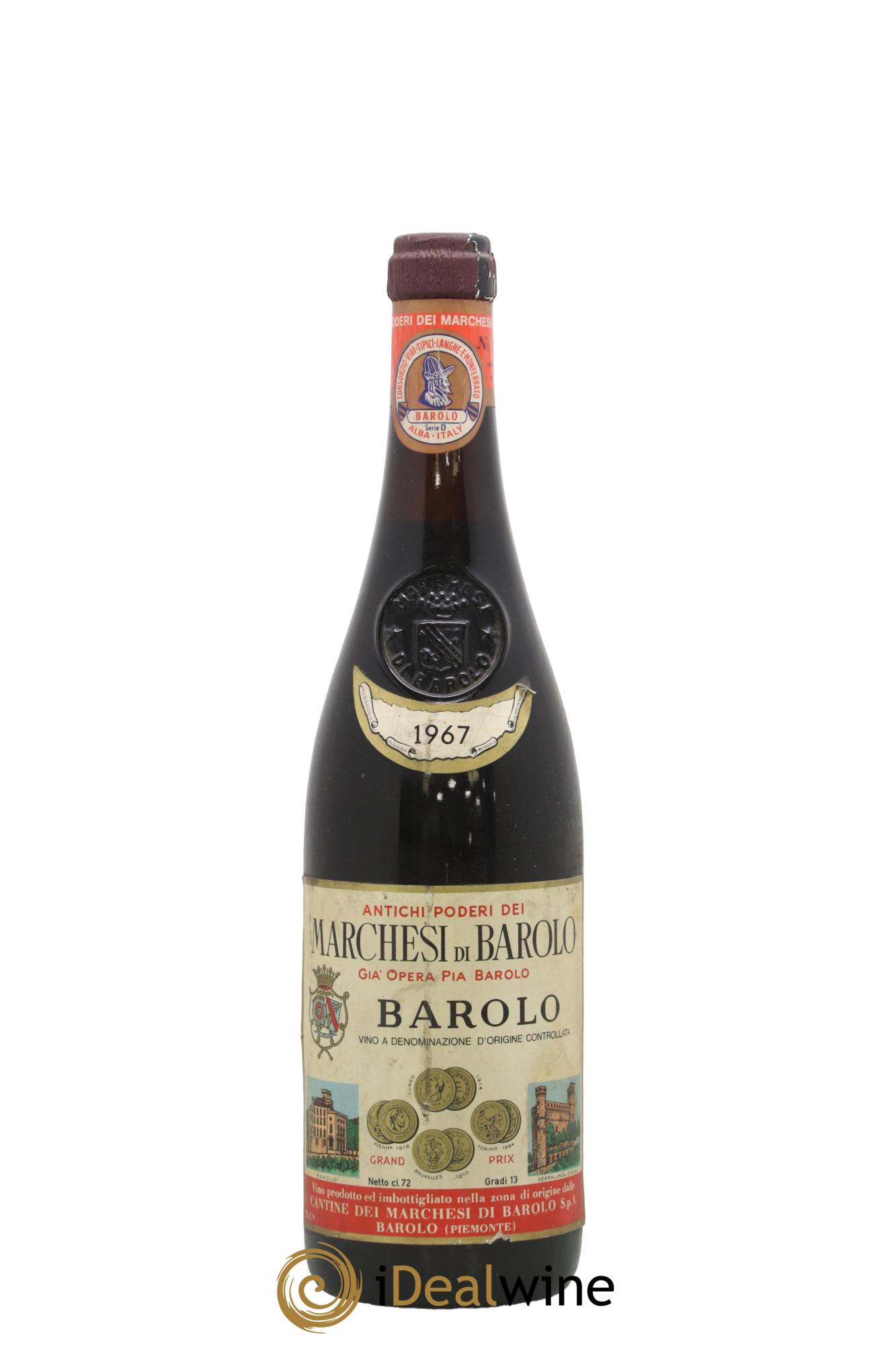 Barolo DOCG Marchesi di Barolo 1967 - Lot of 1 bottle - 0