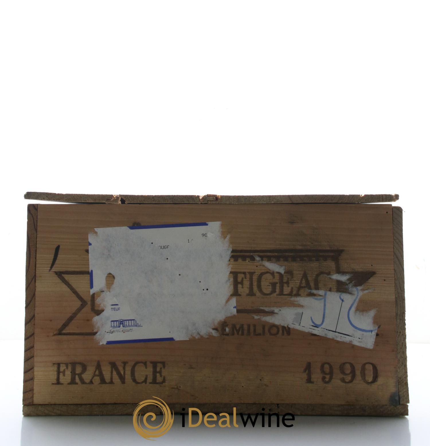 Château Figeac 1er Grand Cru Classé A 1990 - Lot de 12 bouteilles - 1