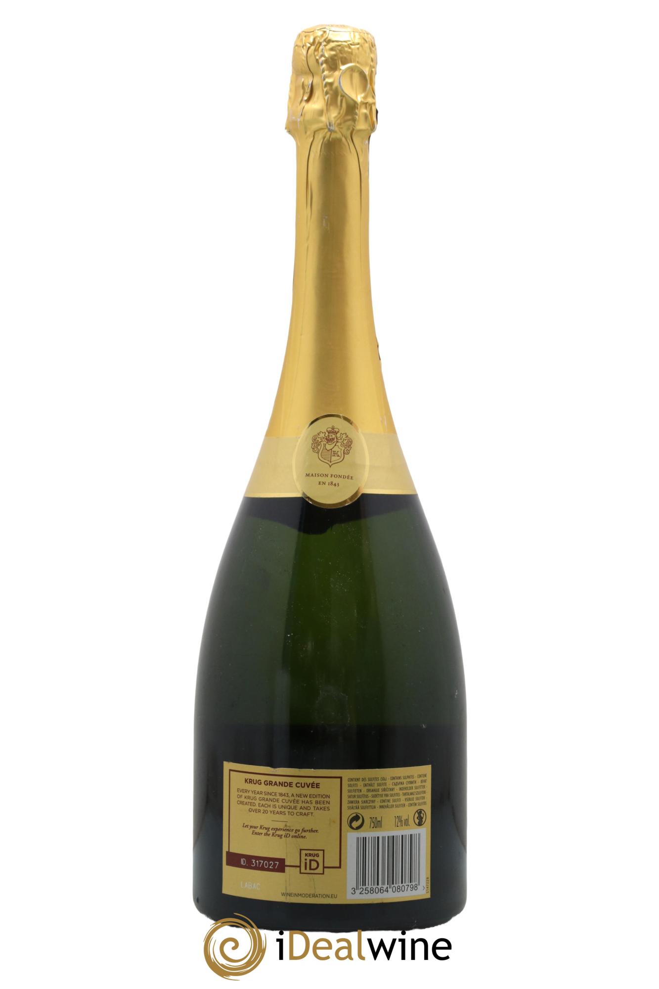 Grande Cuvée - 166ème édition Krug - Lot de 1 bouteille - 1