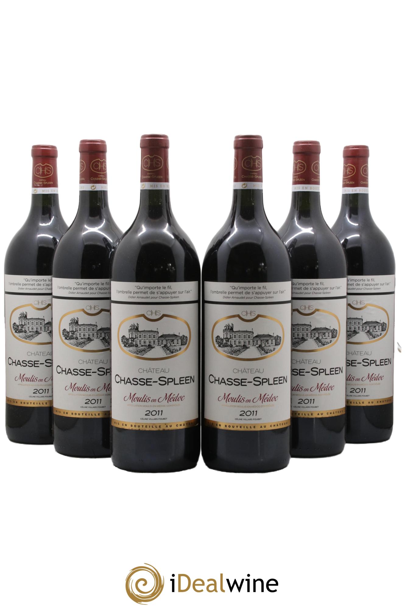 Château Chasse Spleen 2011 - Lot de 6 magnums - 0