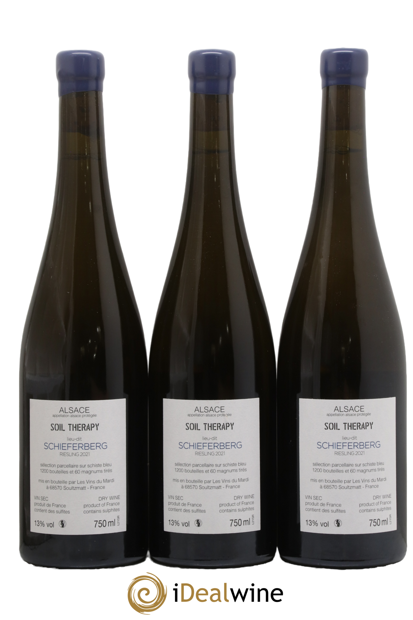 Alsace Riesling Schieferberg Soil Therapy 2021 - Lot de 3 bouteilles - 1