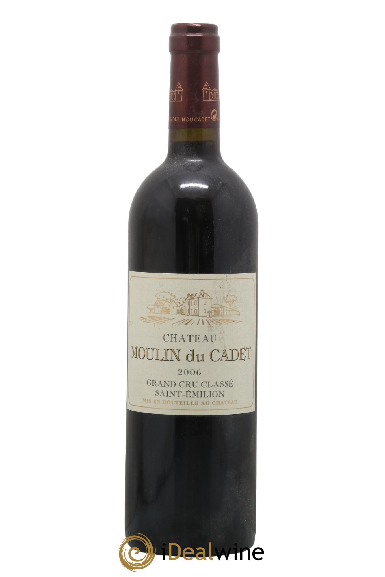 Château Moulin du Cadet Grand Cru Classé 2006 - Lot de 1 bouteille - 0