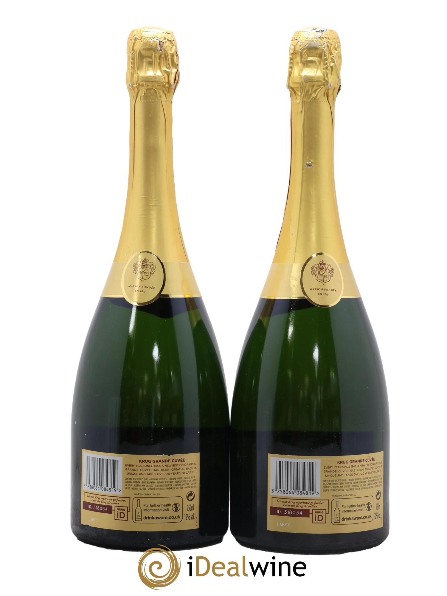Grande Cuvée - 167ème édition Krug - Lot de 2 bouteilles - 1