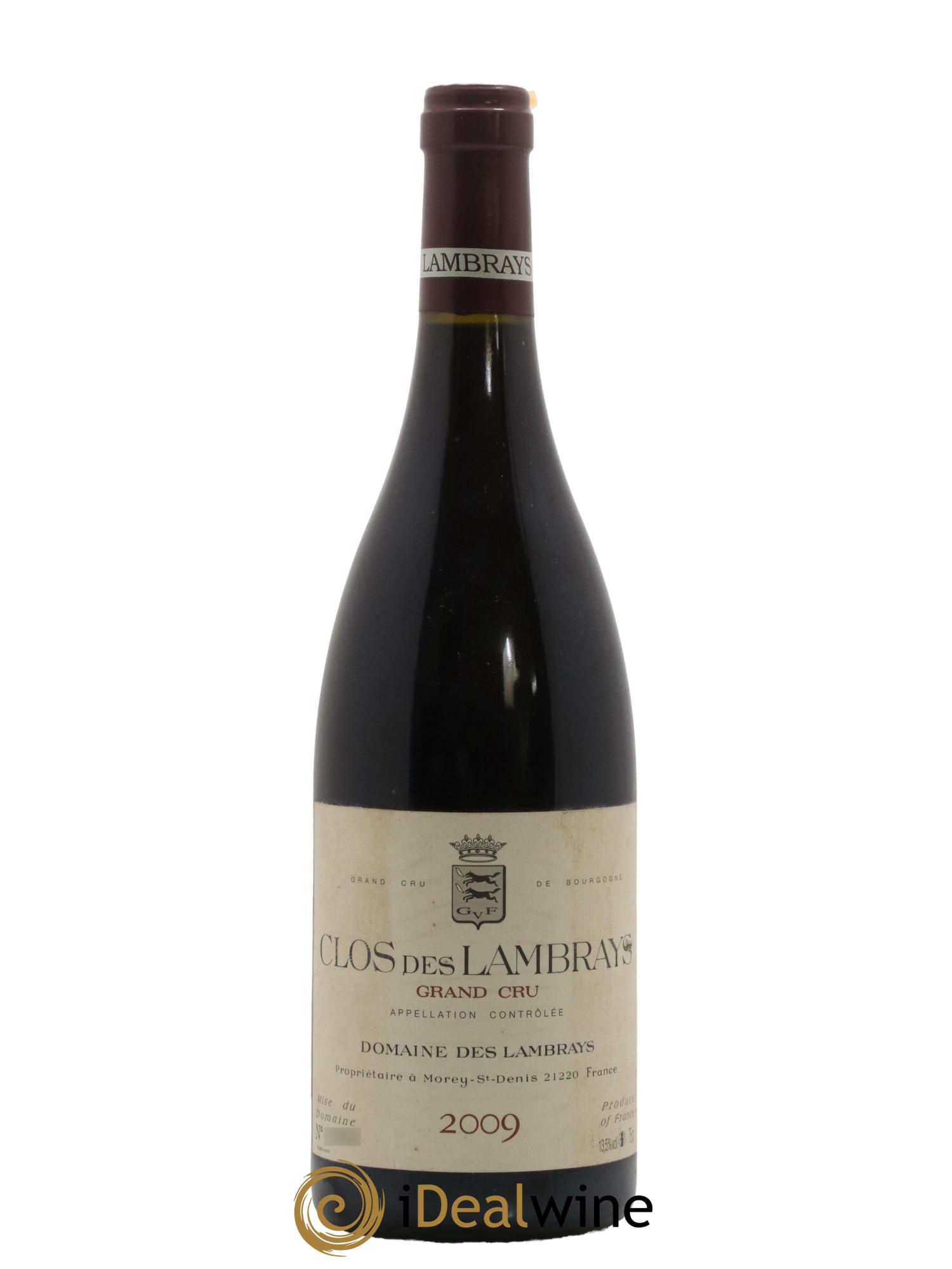 Clos des Lambrays Grand Cru Domaine des Lambrays 2009 - Lot de 1 bouteille - 0