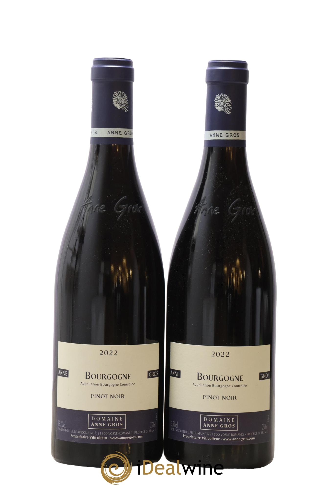 Bourgogne Pinot Noir Anne Gros 2022 - Posten von 2 Flaschen - 0