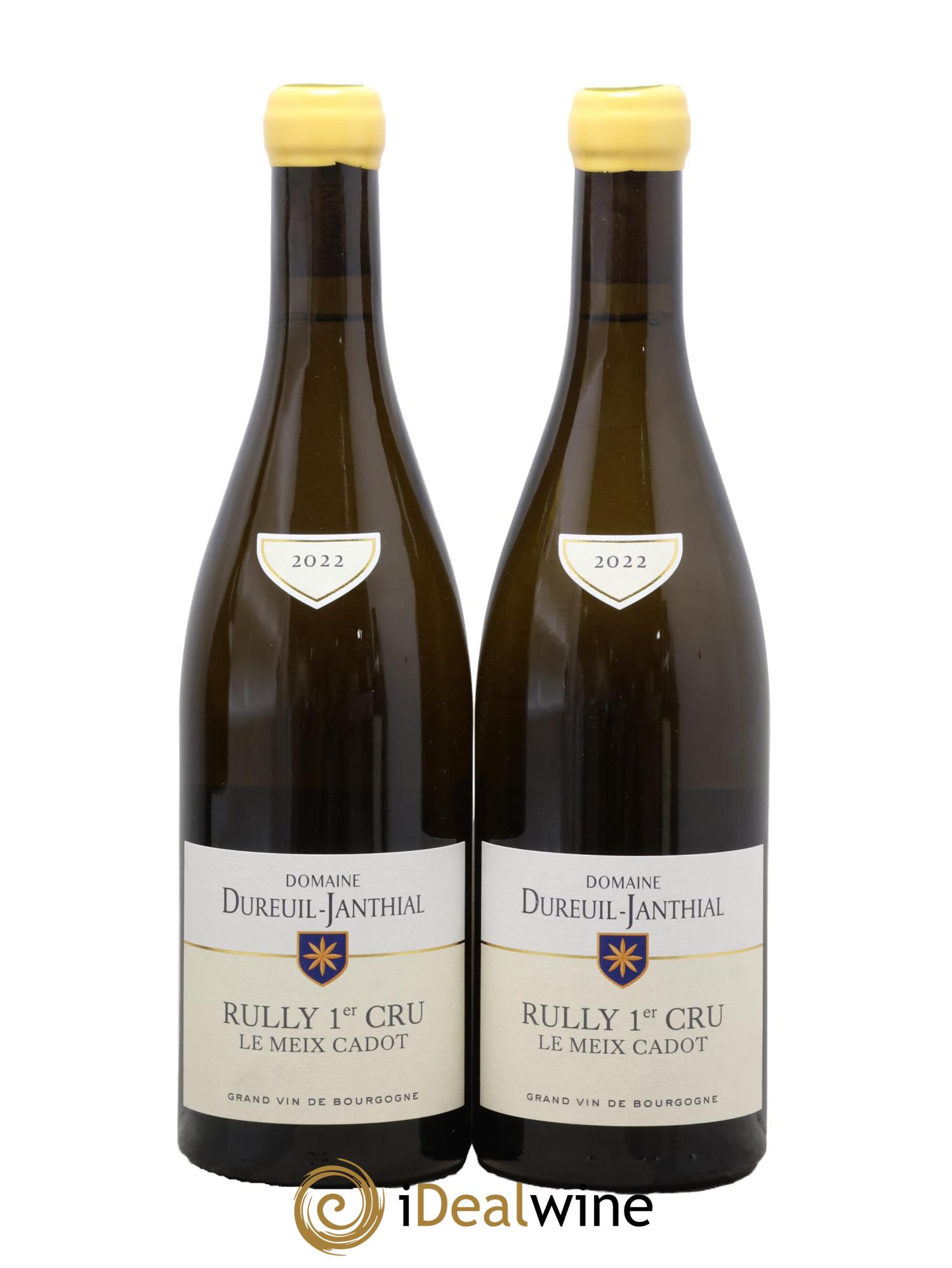 Rully 1er Cru Le Meix Cadot Vincent Dureuil-Janthial 2022 - Lot de 2 bouteilles - 0
