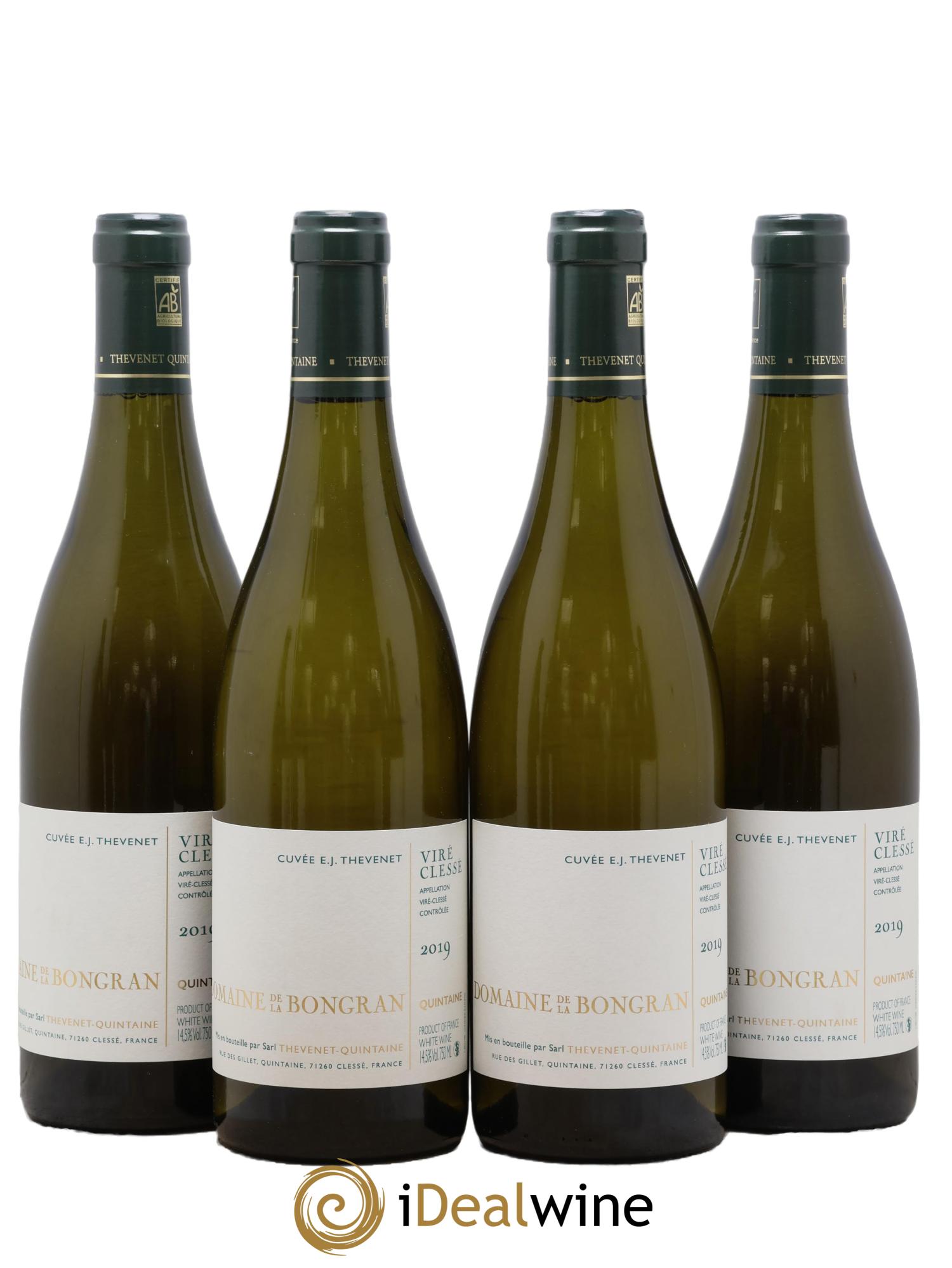 Viré-Clessé Cuvée E.J. Thevenet Domaine de la Bongran (J.Thevenet) 2019 - Lot de 4 bouteilles - 0
