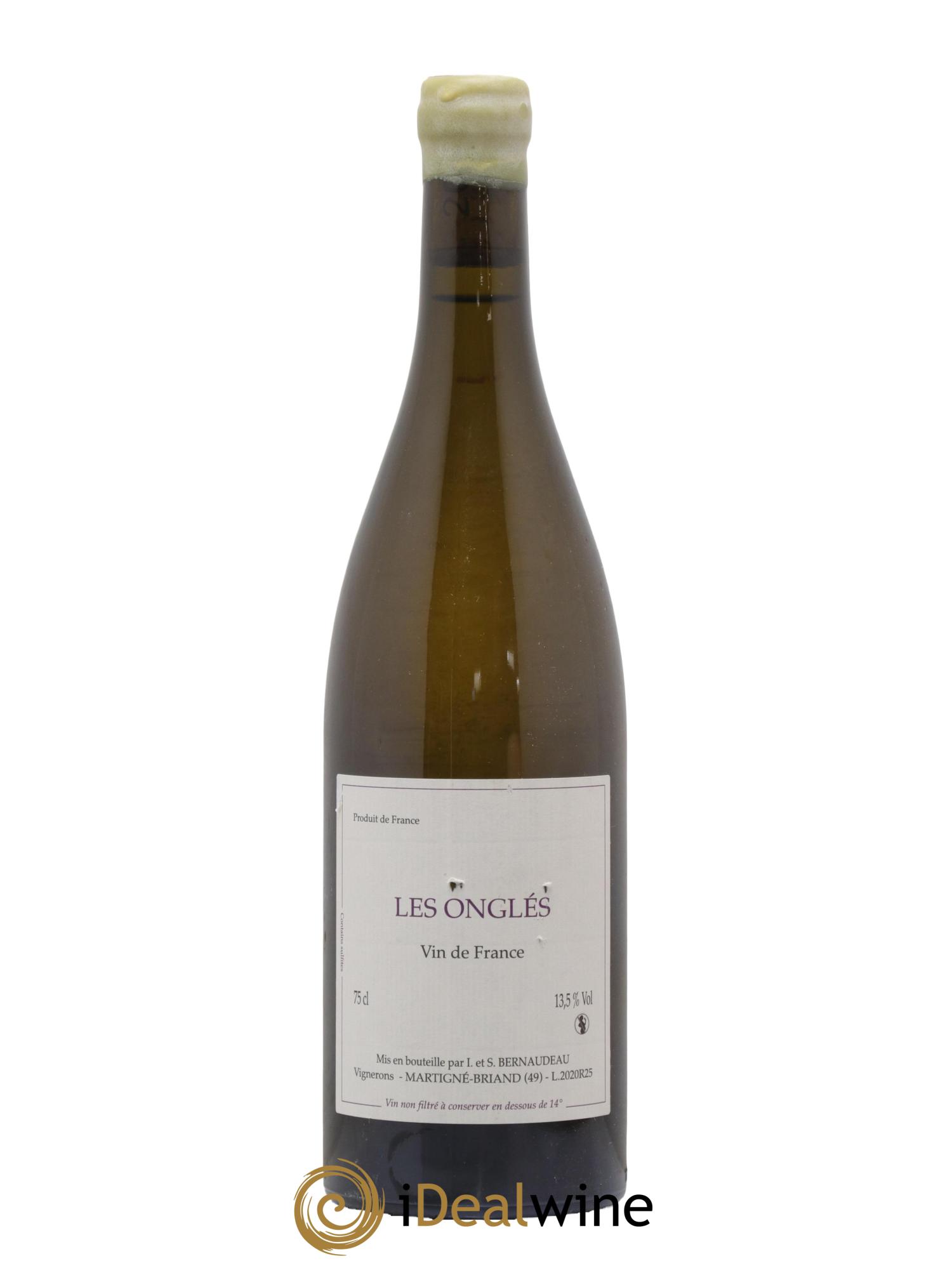 Vin de France Les Onglés Stéphane Bernaudeau 2020 - Lot de 1 bouteille - 0