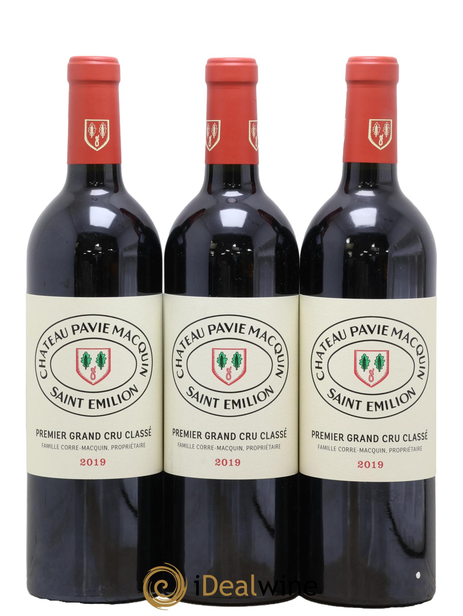 Château Pavie Macquin 1er Grand Cru Classé B 2019 - Lot de 3 bouteilles - 0