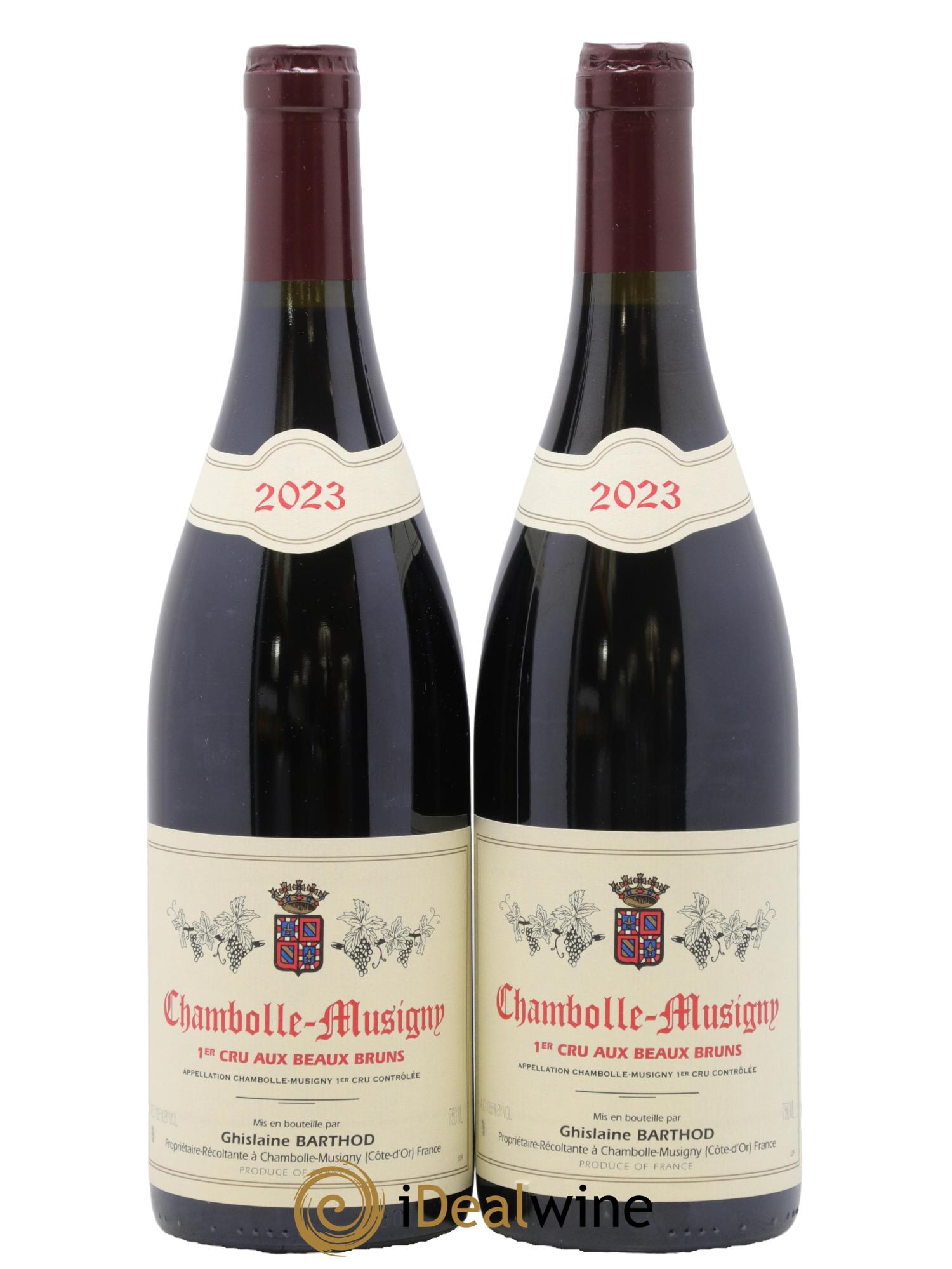 Chambolle-Musigny 1er Cru Aux Beaux Bruns Ghislaine Barthod 2023 - Lot de 2 bouteilles - 0