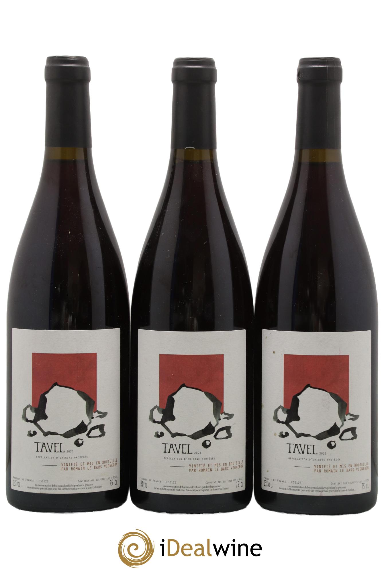 Tavel Romain Le Bars 2021 - Lot de 3 bouteilles - 0