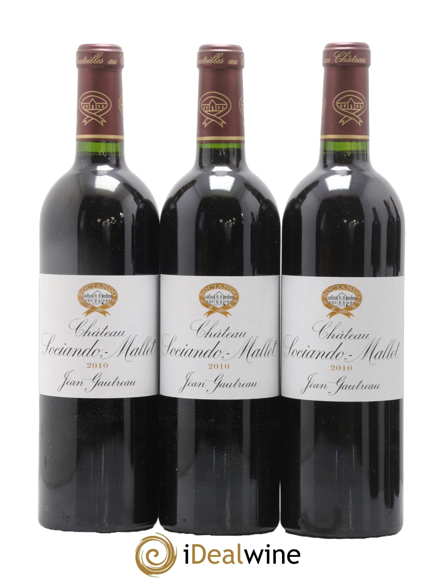 Château Sociando Mallet 2010 - Lotto di 6 bottiglie - 1