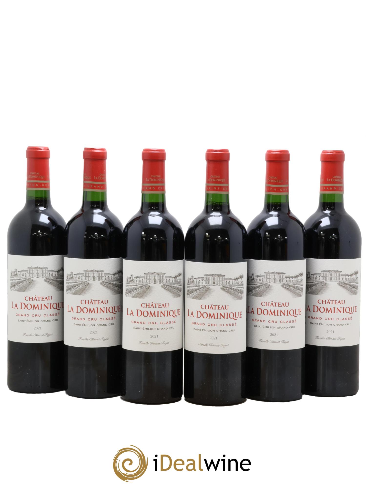 Château la Dominique Grand Cru Classé  2021 - Posten von 6 Flaschen - 0