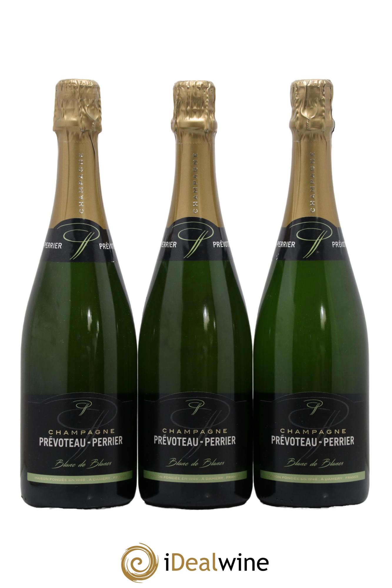 Champagne Blanc de Blancs Prévoteau Perrier - Lot de 3 bouteilles - 0