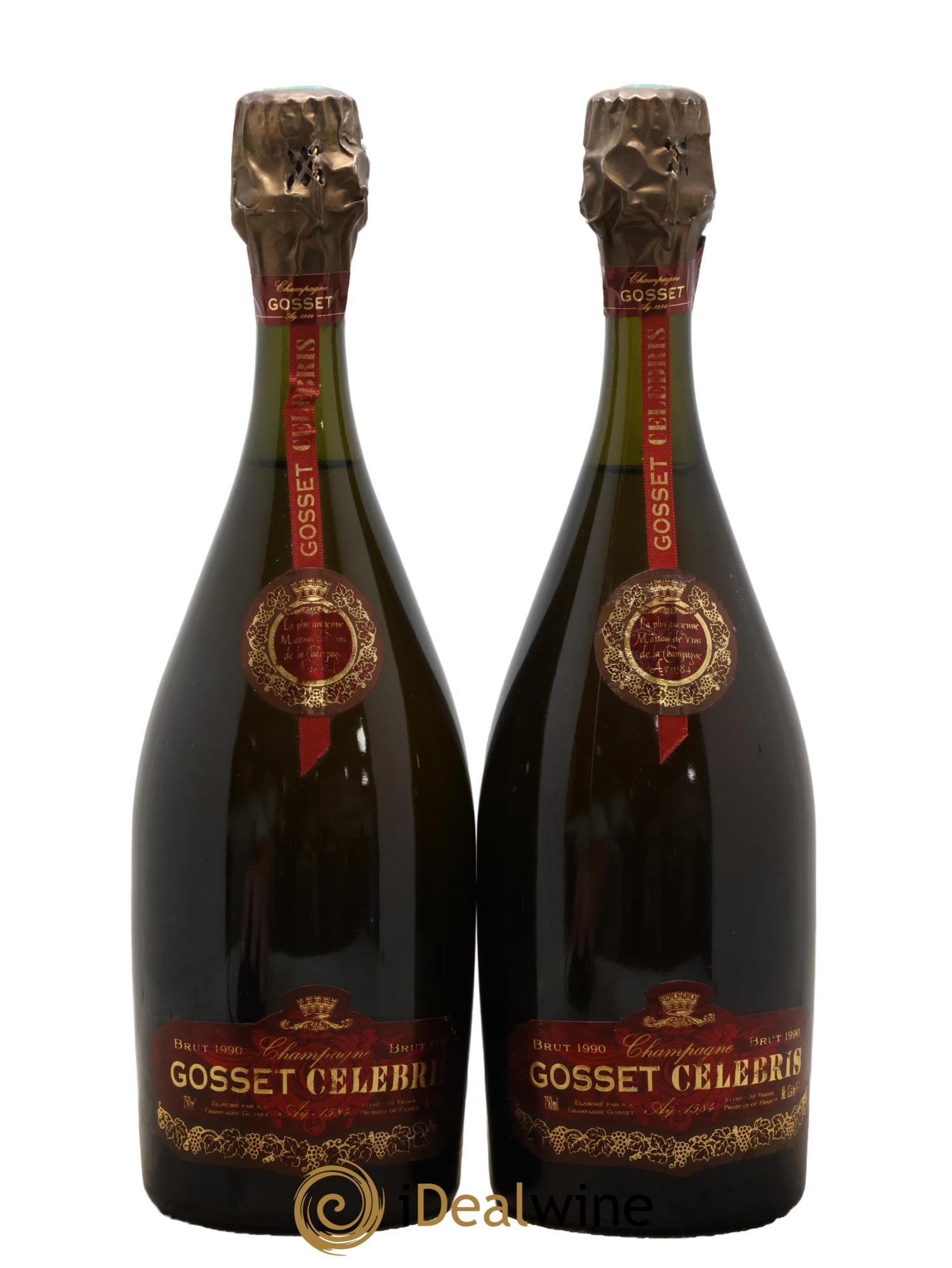 Celebris Gosset 1990 - Posten von 2 Flaschen - 0