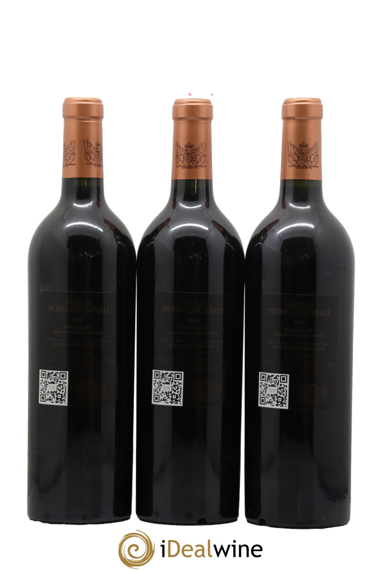 Pichon Longueville Baron 2ème Grand Cru Classé 2009 - Lot de 3 bouteilles - 1
