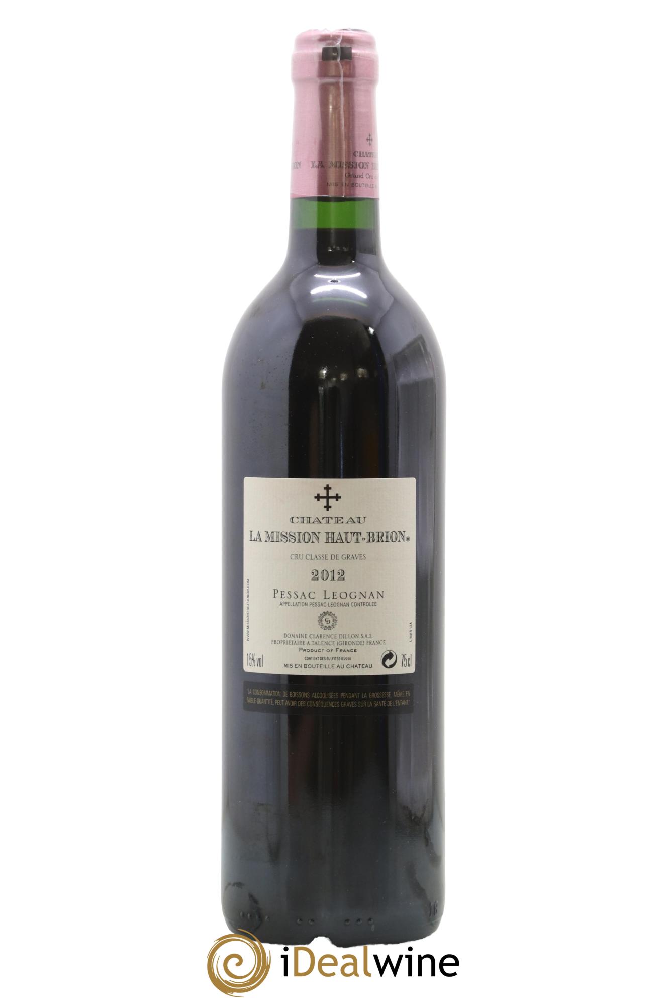 Château la Mission Haut-Brion Cru Classé de Graves 2012 - Lot of 1 bottle - 1