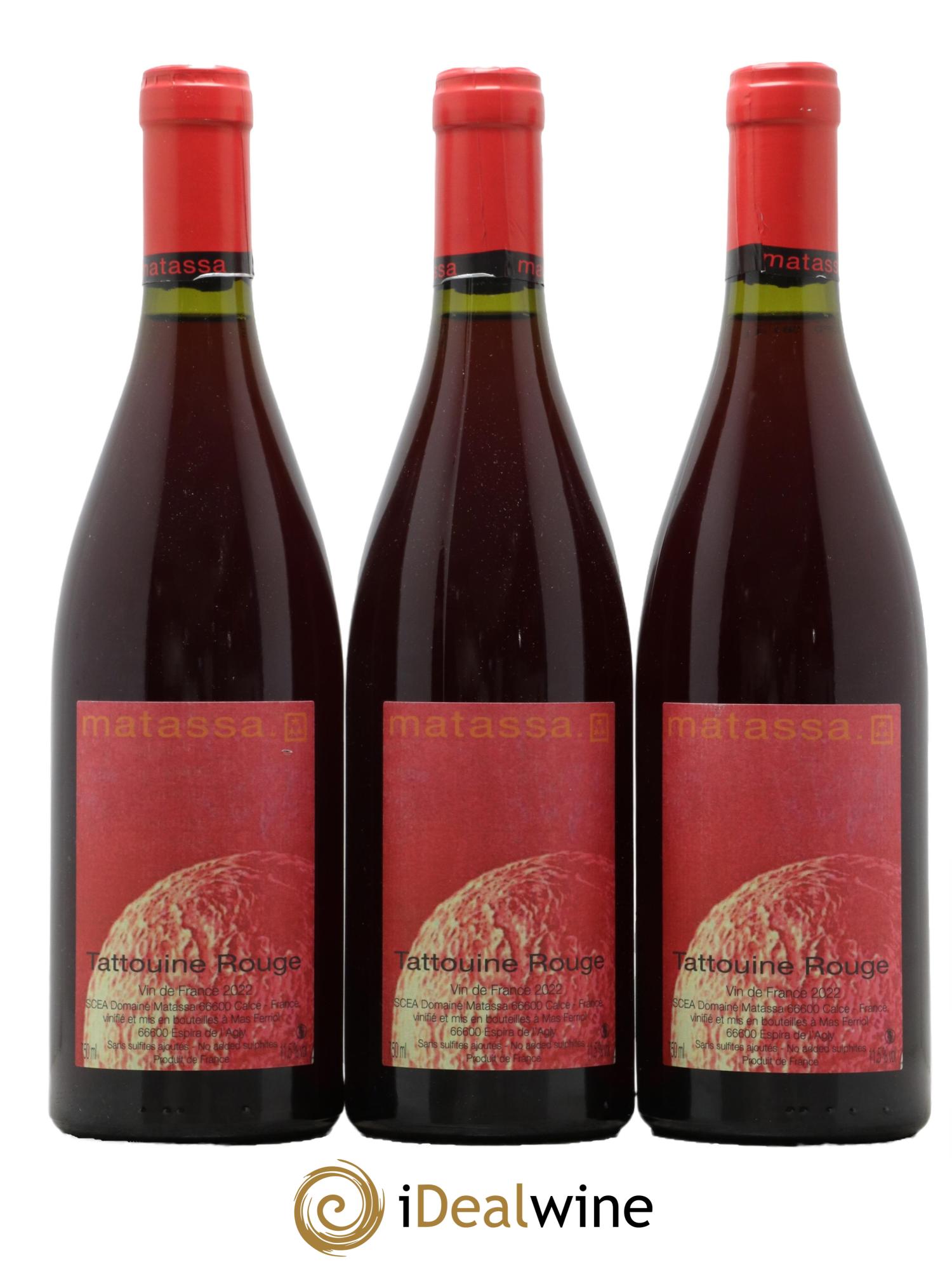 Vin de France Tattouine Matassa 2022 - Lotto di 3 bottiglie - 0