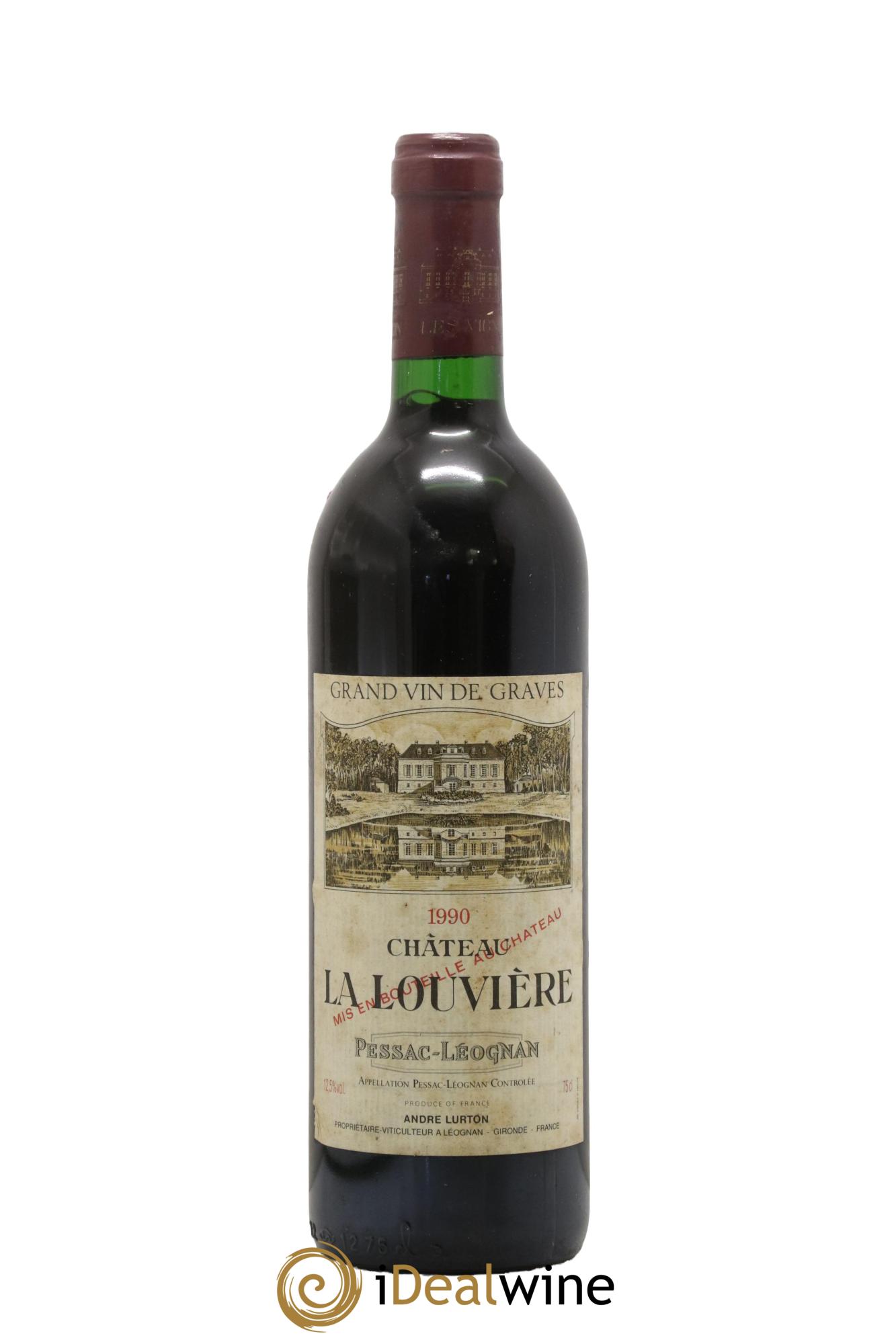 Château la Louvière 1990 - Lot de 1 bouteille - 0