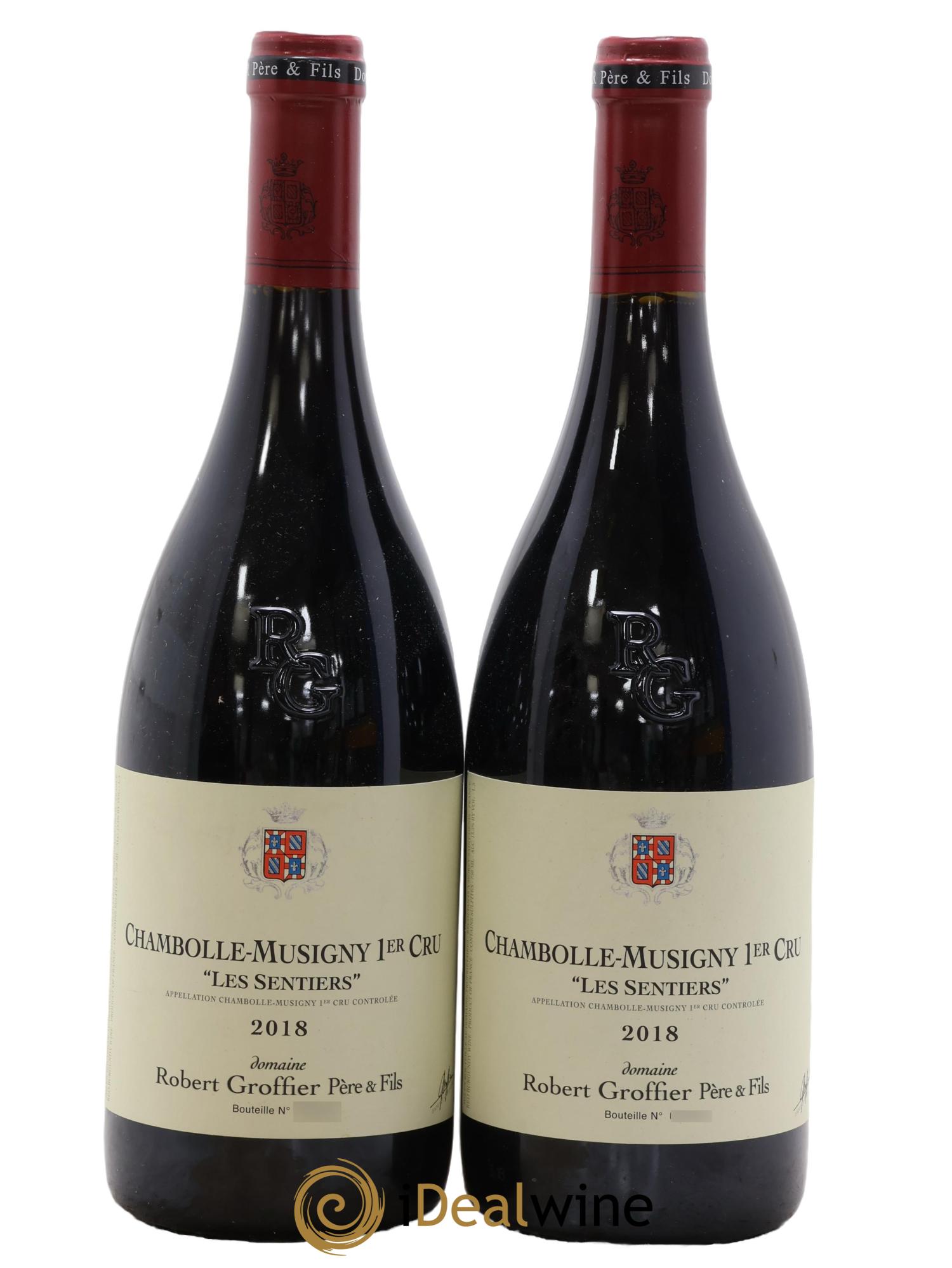 Chambolle-Musigny 1er Cru Les Sentiers Robert Groffier Père & Fils (Domaine) 2018 - Lot of 2 bottles - 0