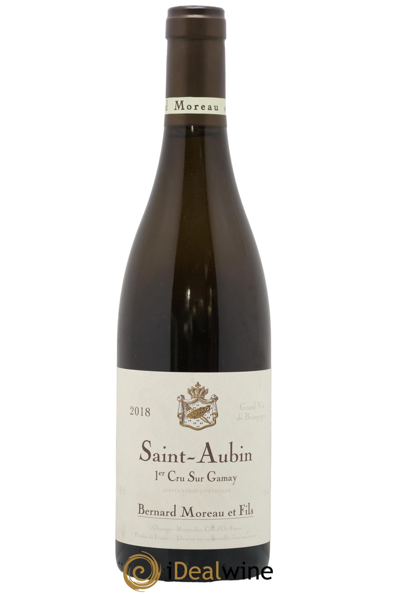 Saint-Aubin 1er Cru Sur Gamay Bernard Moreau et Fils (Domaine) 2018 - Lot of 1 bottle - 0