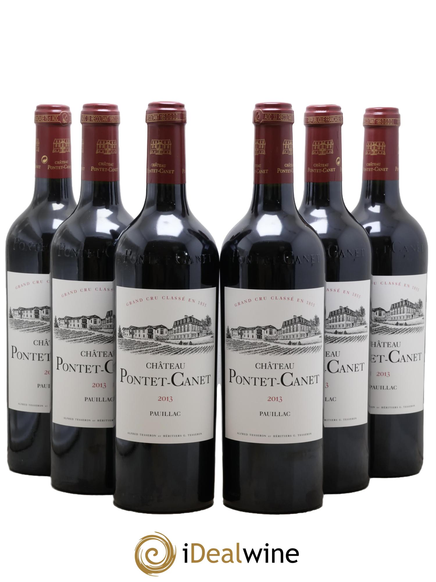 Château Pontet Canet 5ème Grand Cru Classé  2013 - Lot of 6 bottles - 0